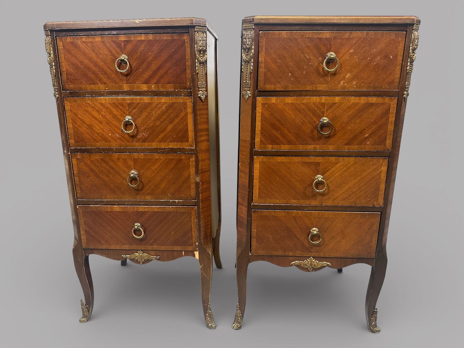 Louis XVI Style Marquetry Chest Of Drawers (1 of 7)