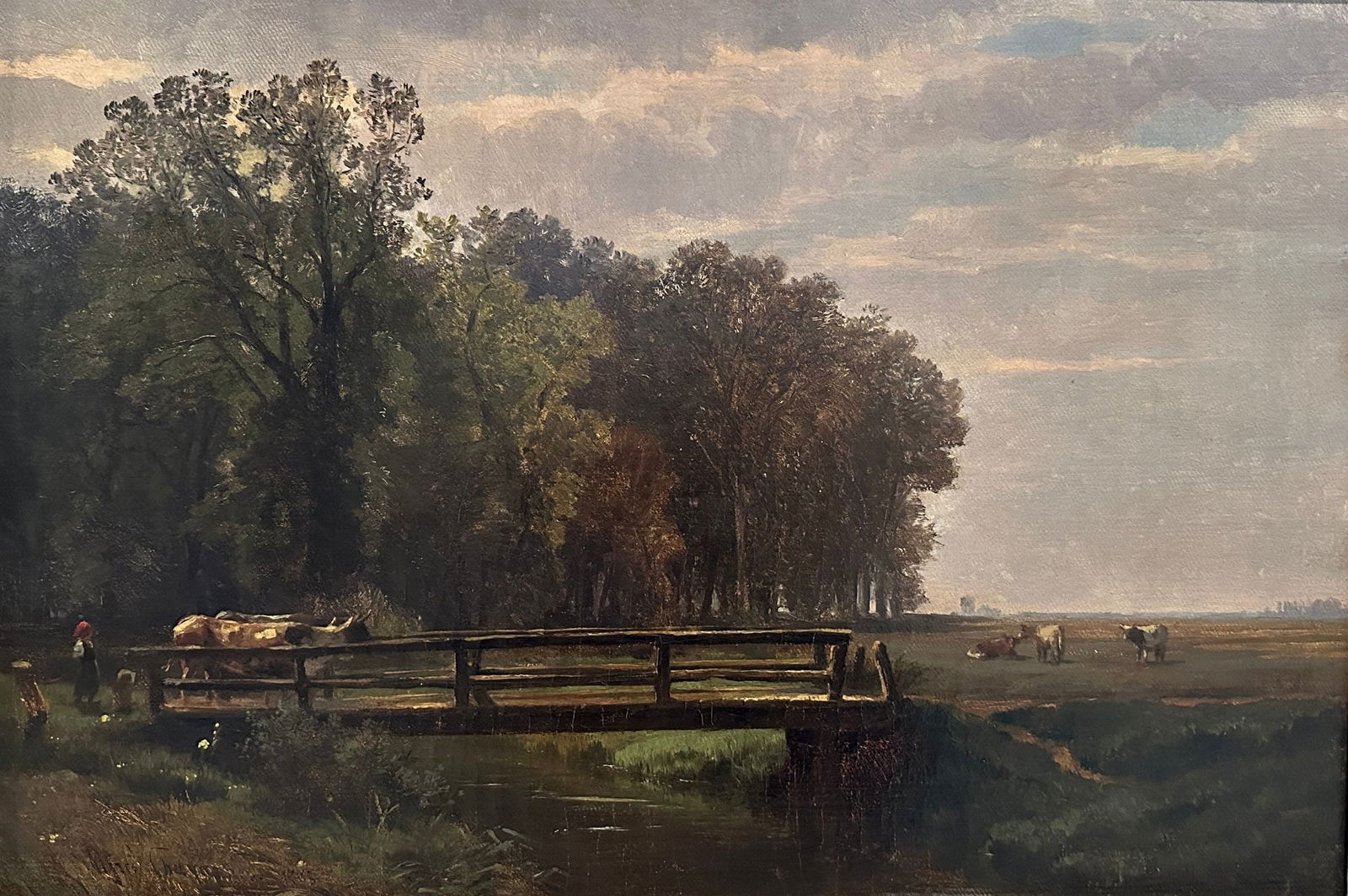 Alfred Chavannes (Swiss, 1836-1894), Swiss Pastoral Landscape (1 of 5)