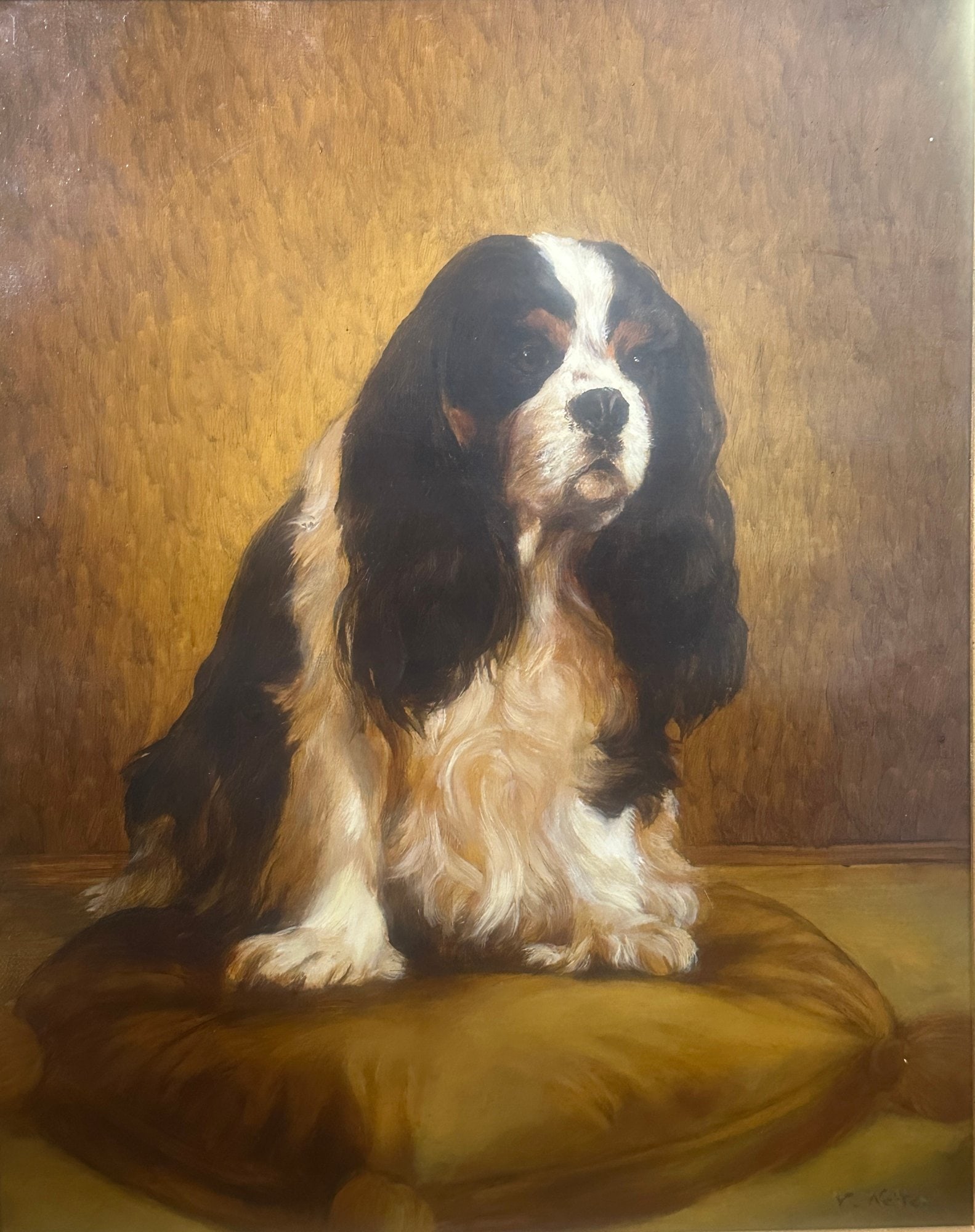 V. Netter, Portrait Of A Cavalier King Charles Spaniel, 20th Century (1 of 3)