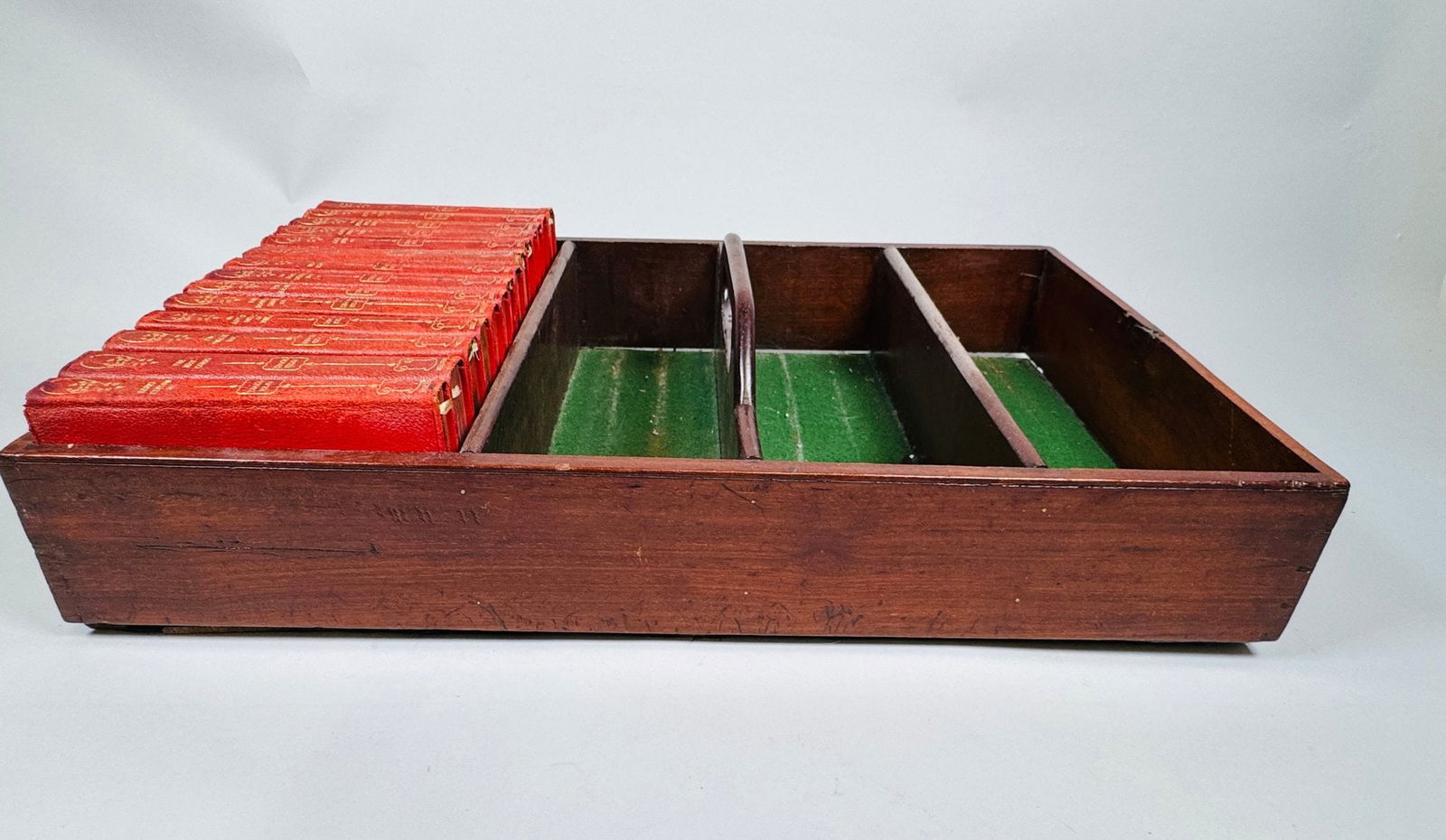 English Wood Book Container, Mid 19th Century (1 of 4)