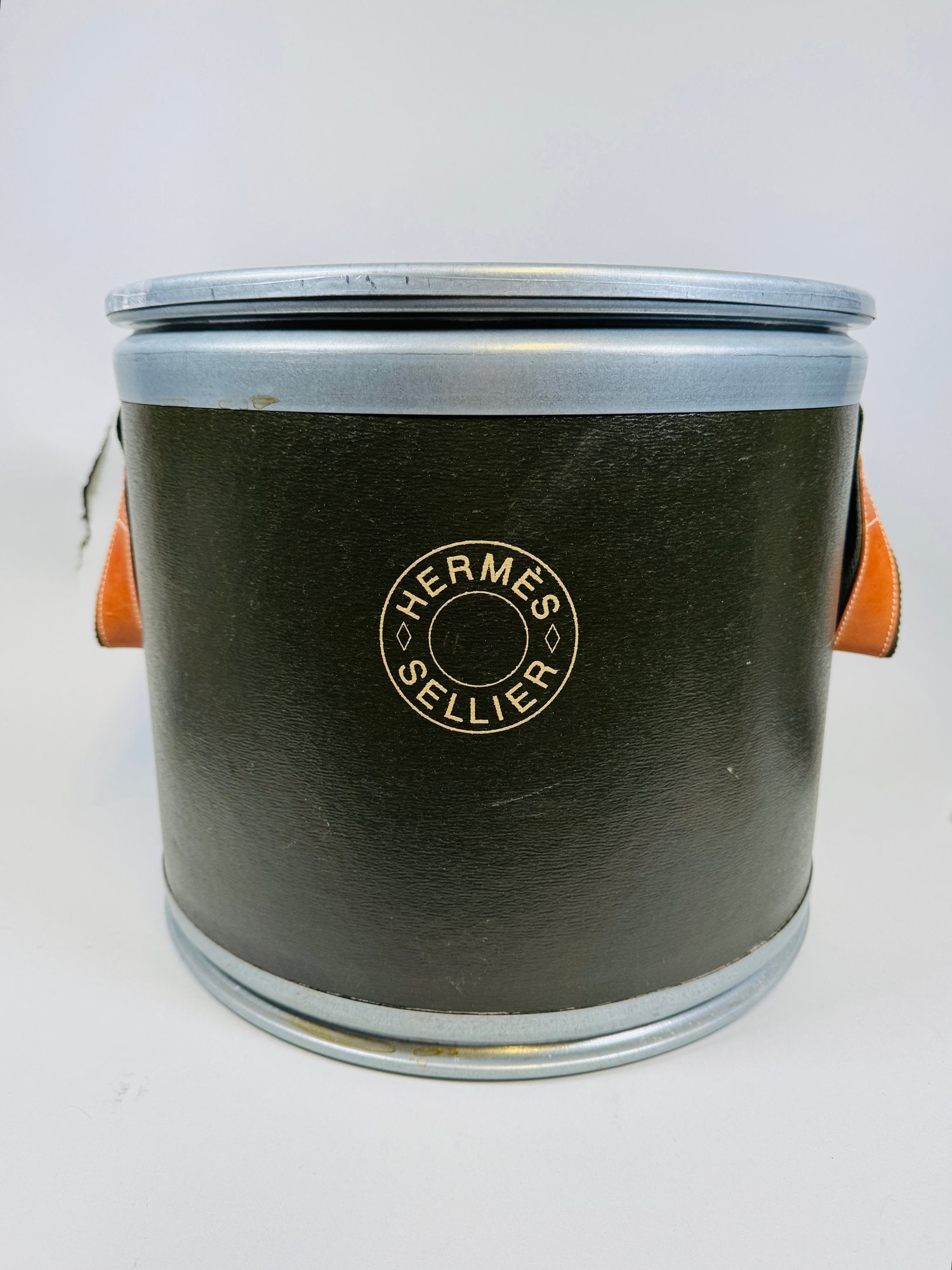 Hermes Sellier Olive Green Small Saddle Box (1 of 4)