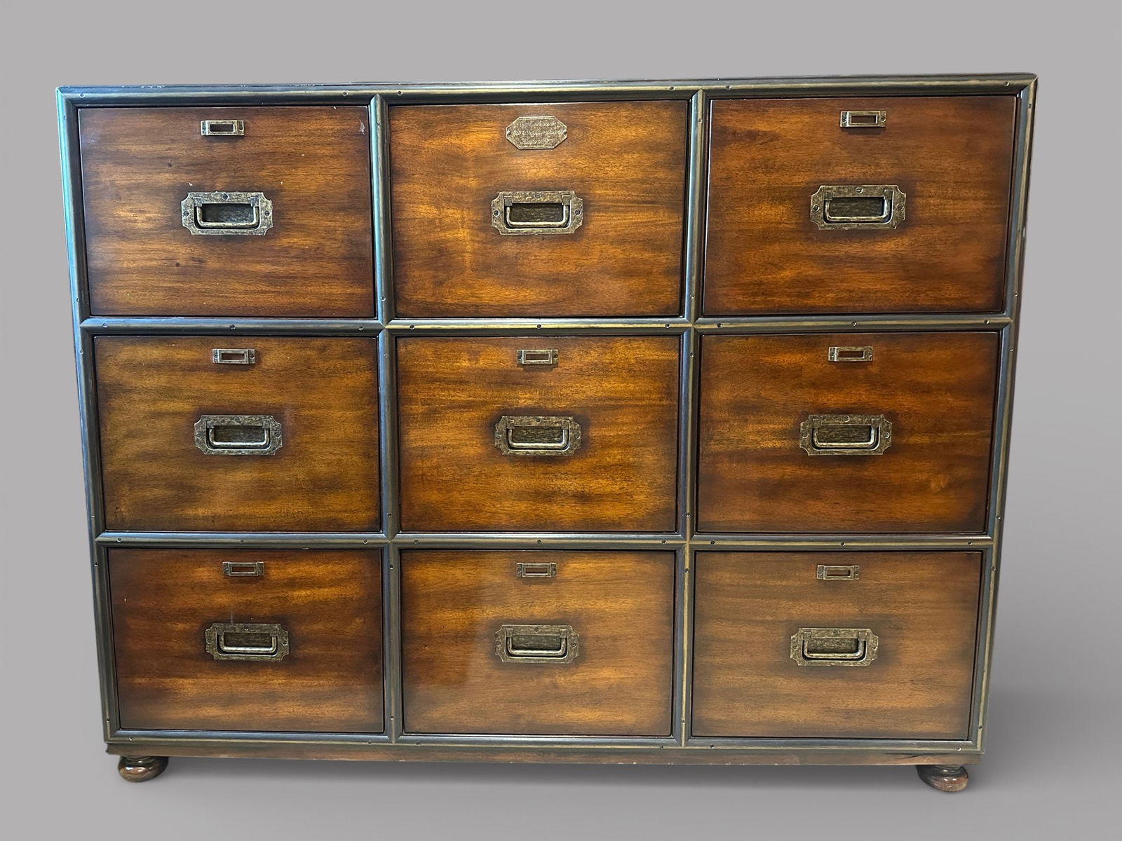 Theodore Alexander The Officers Chest Nine Drawer File Cabinet (1 of 3)
