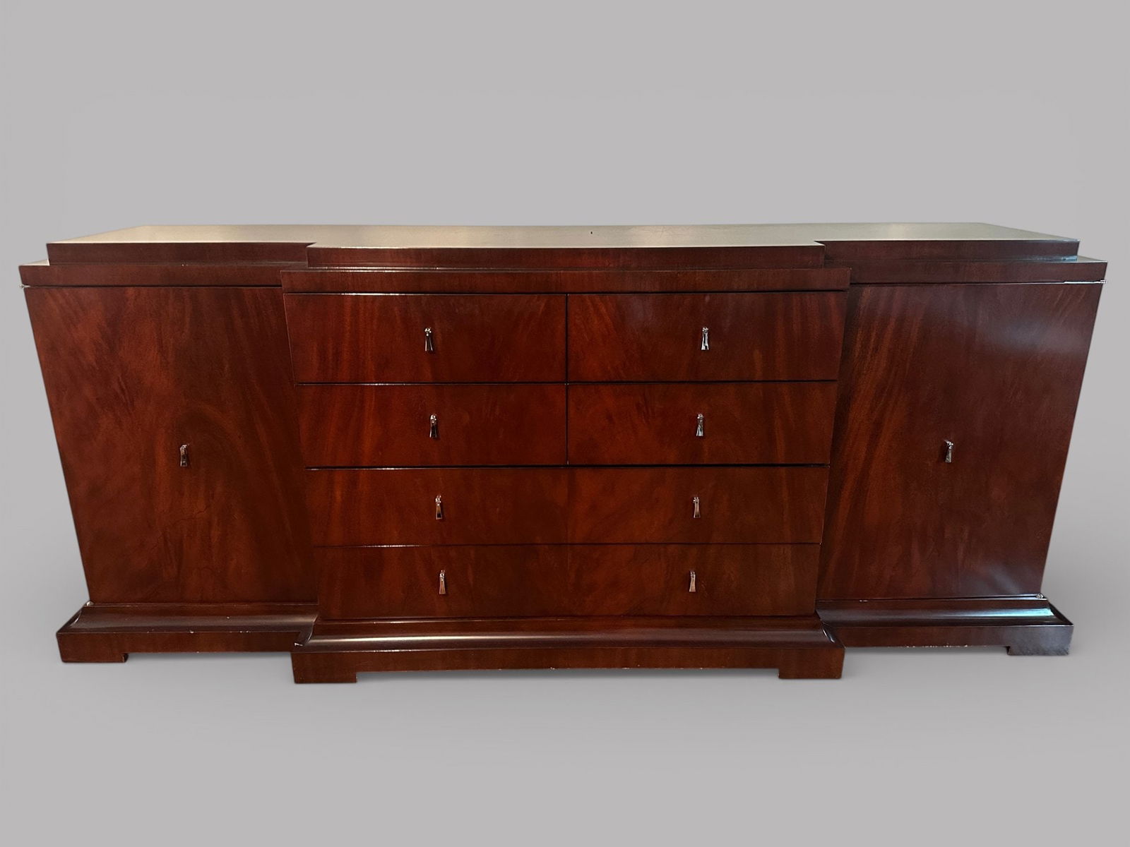 Bolier & Company By Decca Mahogany Art Deco Style Triple Dresser (1 of 4)