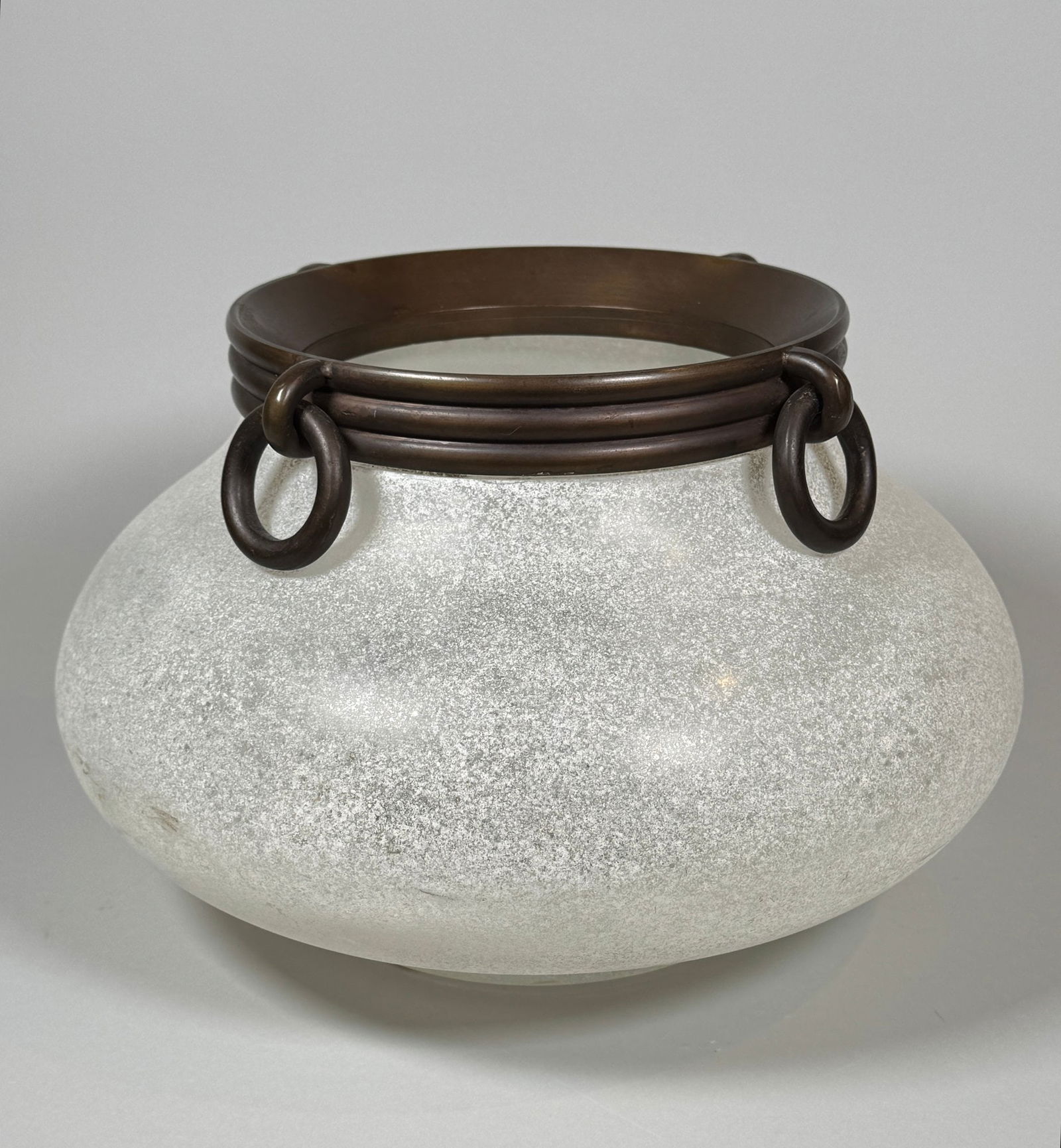 Seguso Vetri DArte Scavo Murano Glass Vase Made In Italy (1 of 4)