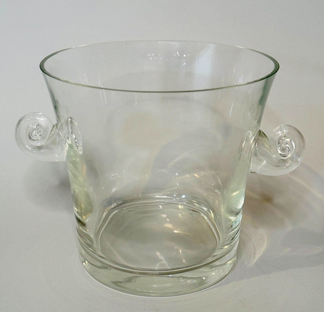 Ice Bucket, Possibly Tiffany & Co.: No visible maker’s mark H: 6 x w: 9 x d: 6 3/4 inchesCONDITION: excellent