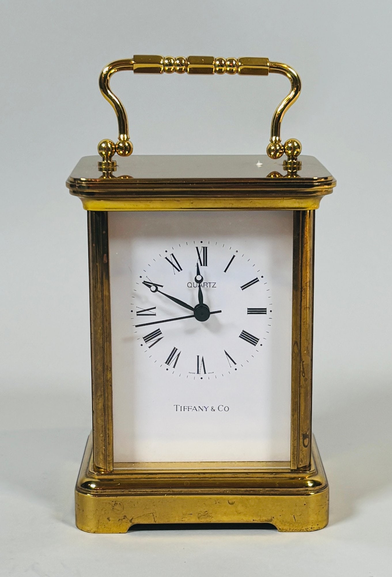 Commemorative Tiffany & Co. Brass Carriage Clock, C. 1986 (1 of 2)