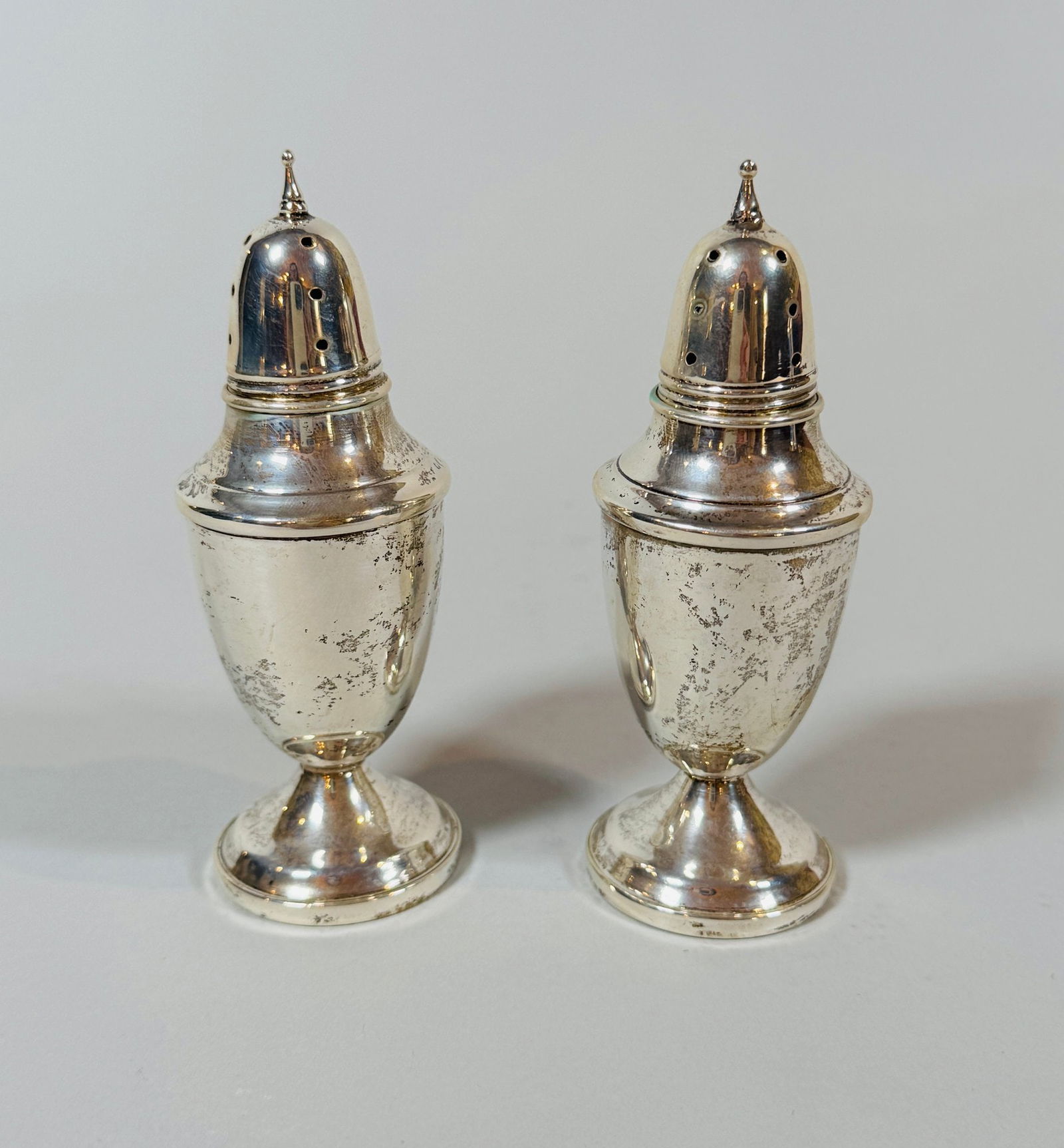 Vintage Weighted Sterling Silver Salt & Pepper Shakers (1 of 3)