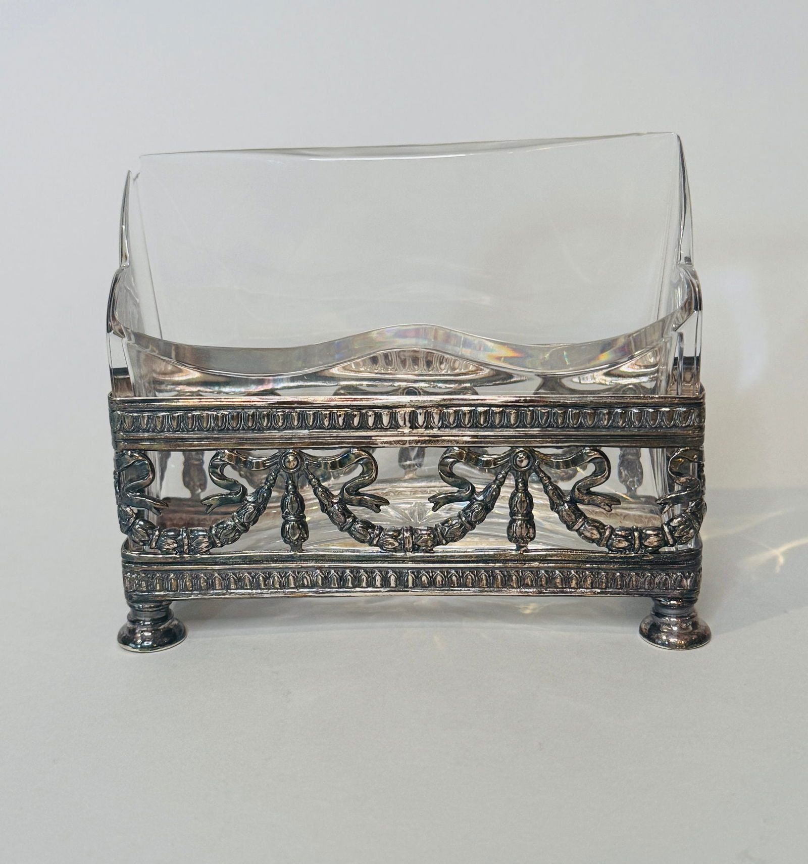 Continental Sterling Silver And Cut Glass Letter Holder (1 of 5)