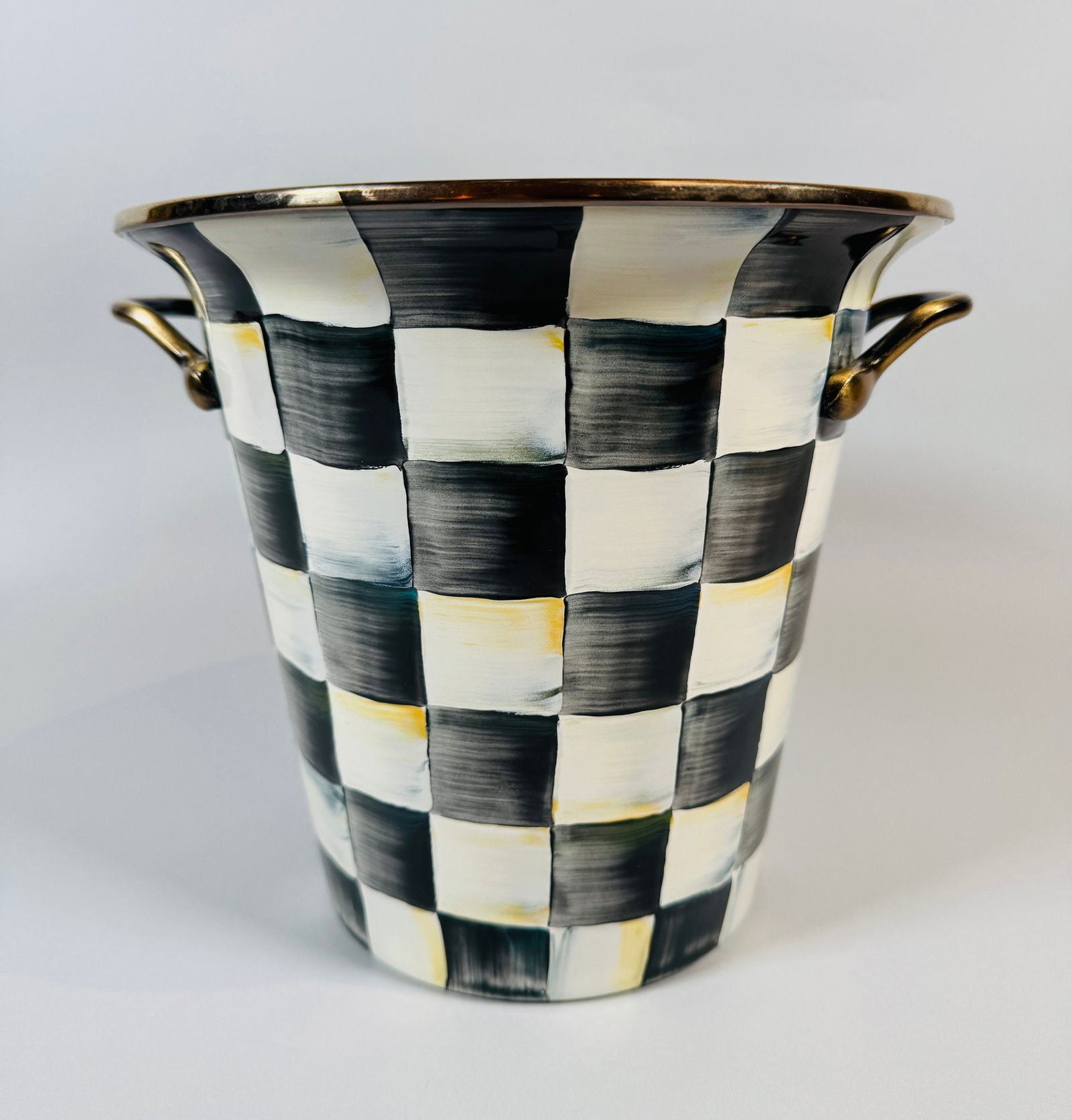MacKenzie-Childs Courtly Check Enamelware Ice Bucket (1 of 5)