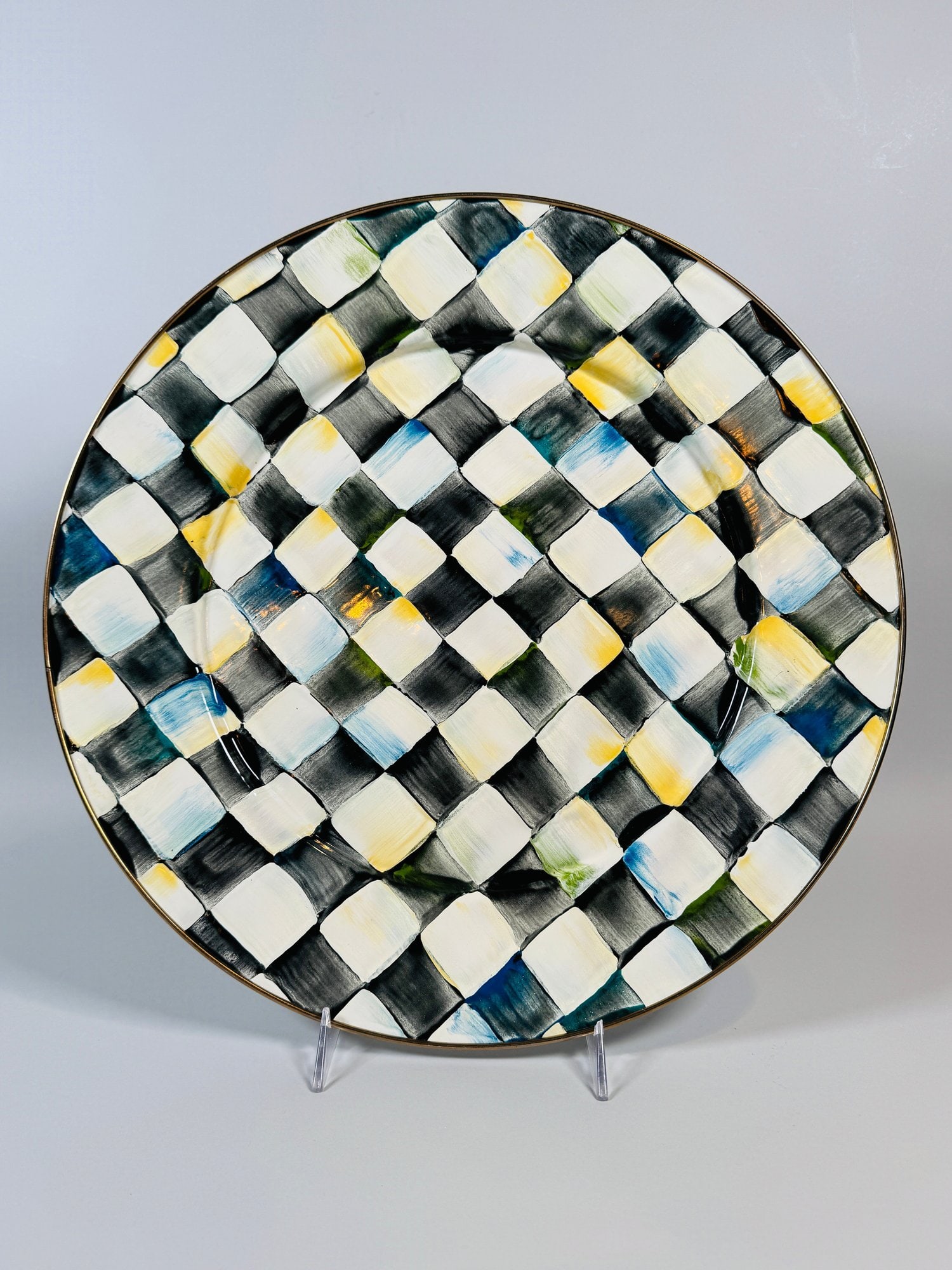 MacKenzie-Childs Courtly Check Enamelware Serving Platter (1 of 4)