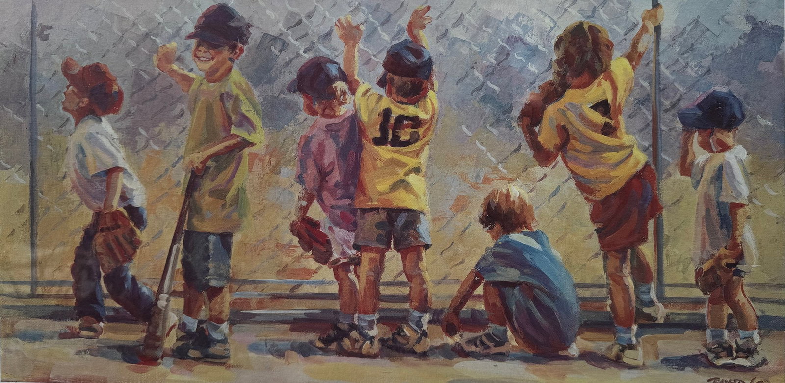 Lucelle Raad (Great Britain), Signed Limited Edition Serigraph, Play Ball (1 of 6)