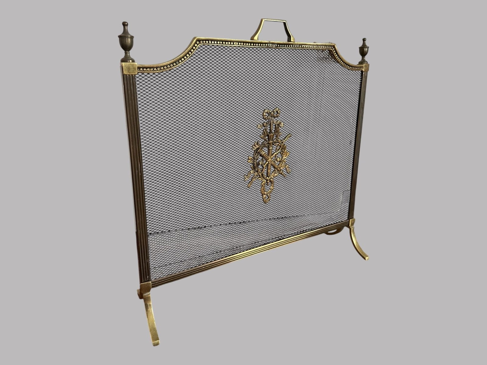 Brass Fire Screen - 2
