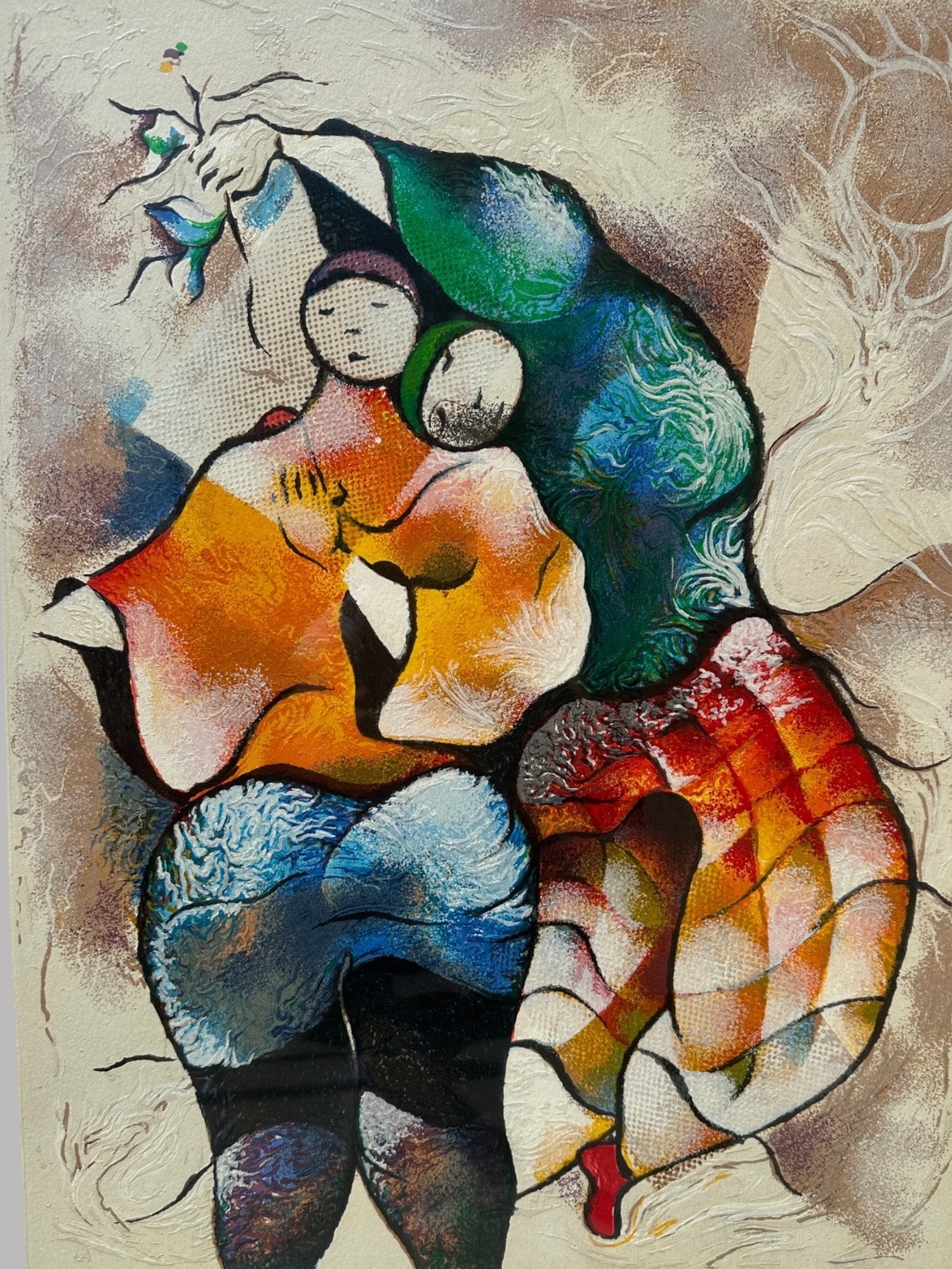 David Schluss (Israeli/American, B. 1943), The Tango I, Screen Print On Paper (1 of 3)