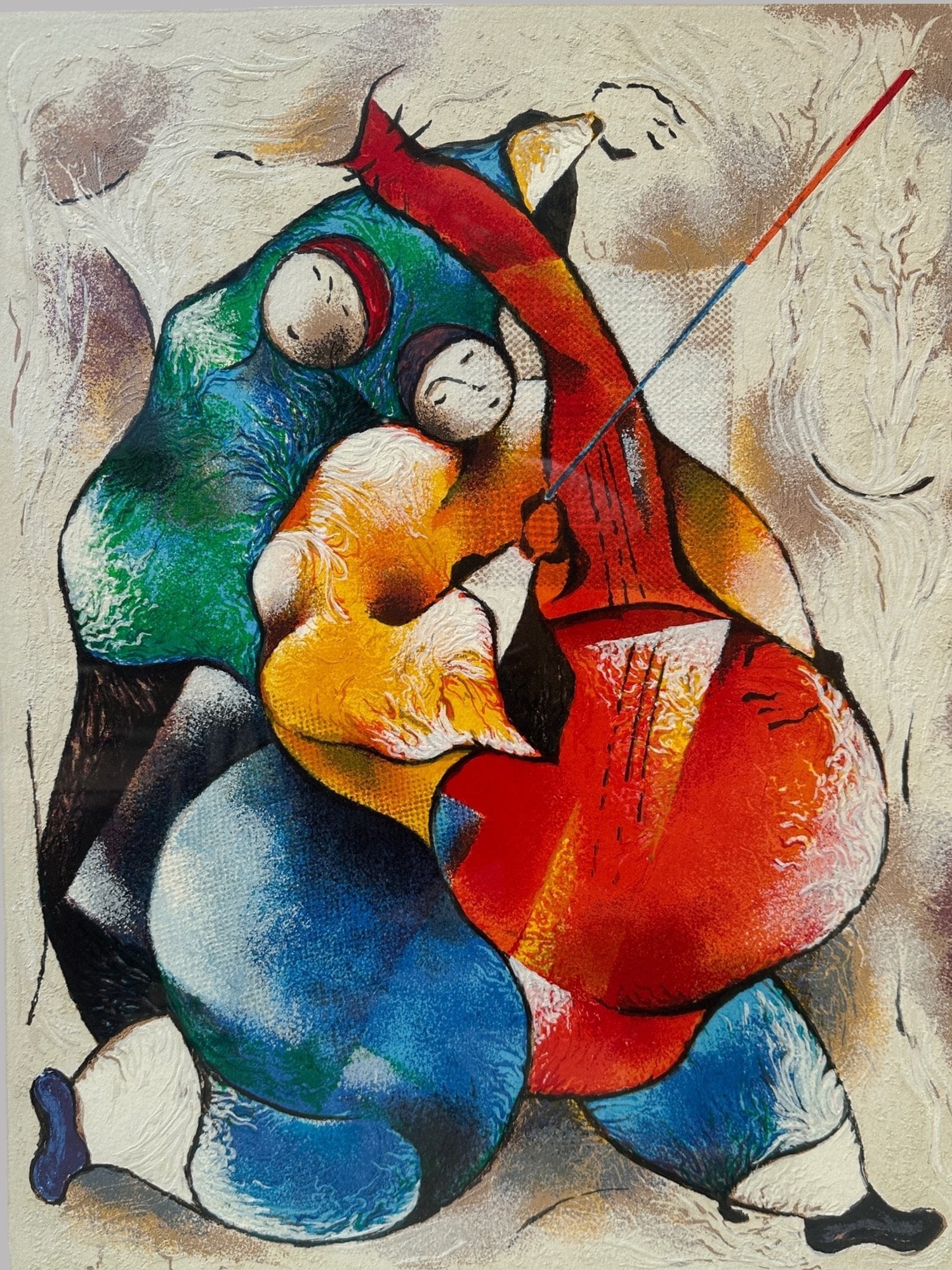David Schluss (Israeli/American, B. 1943), Tango III, Screen Print On Paper (1 of 3)