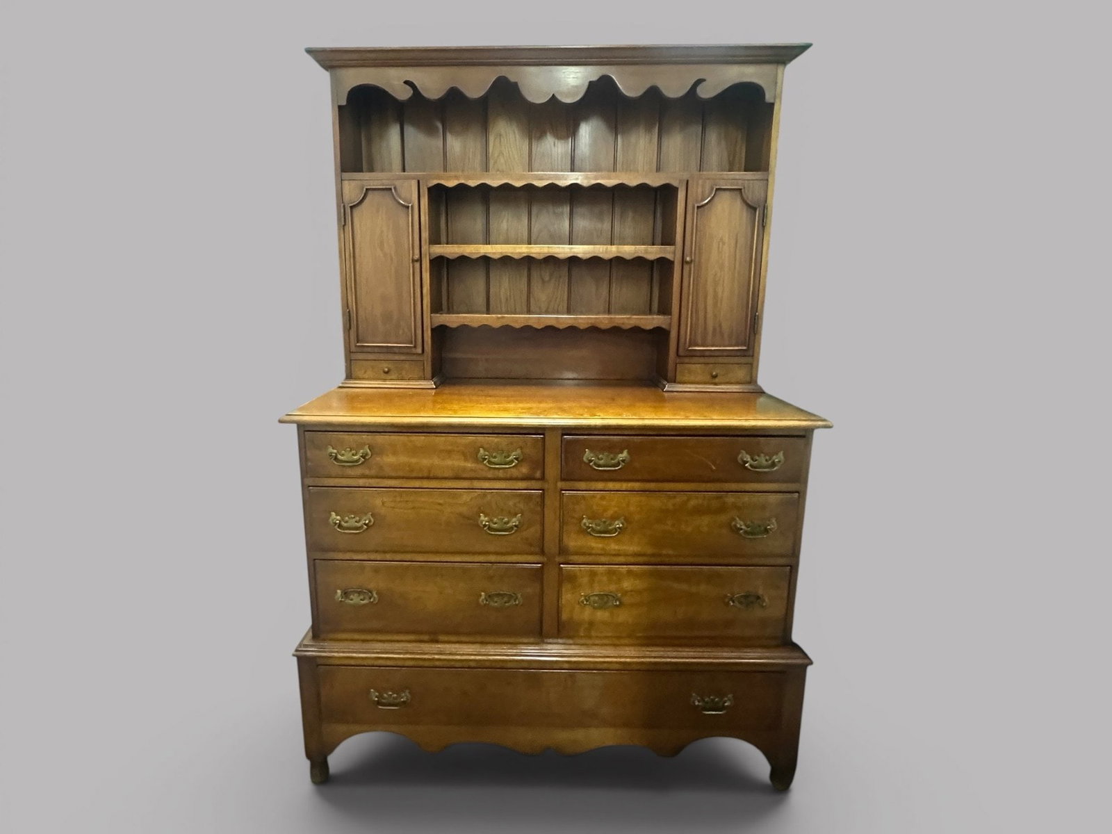 Leopold Stickley (Grand Rapids, Michigan, 1869-1957) Cherry Valley Stepback Cupboard (1 of 4)