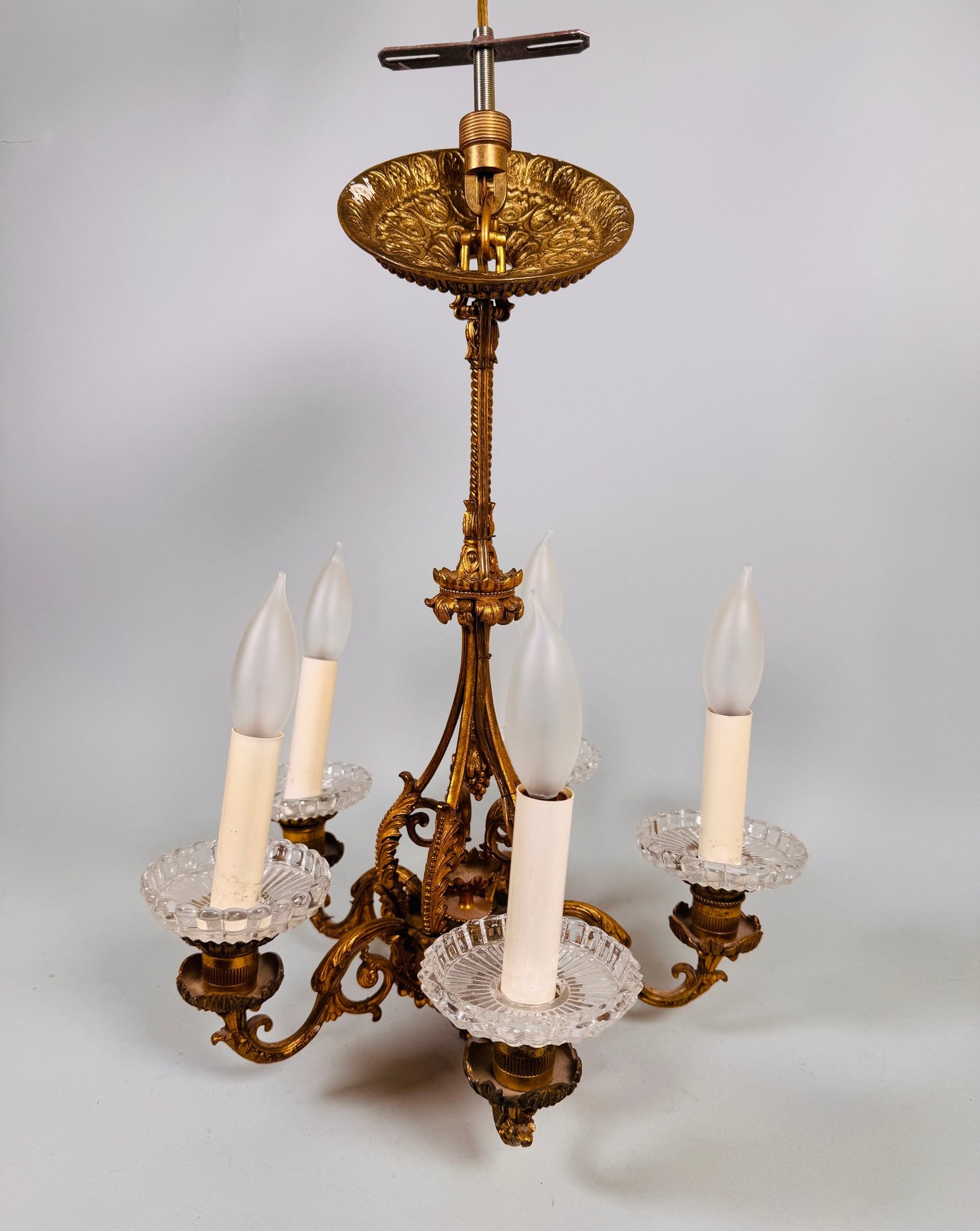 Gilt Bronze Five-Arm Chandelier (1 of 8)