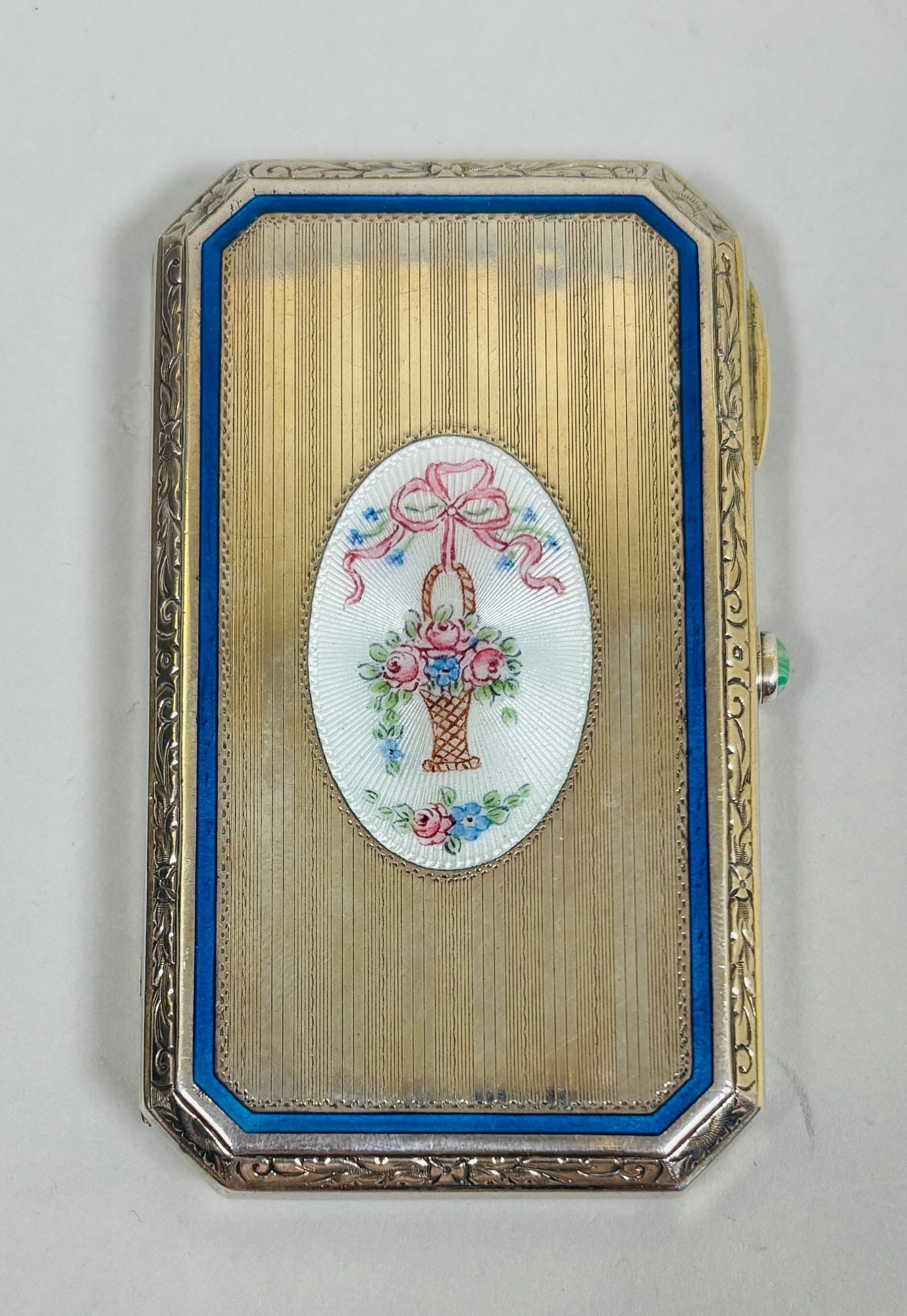 Foster & Bailey (Providence, RI) Sterling Silver And Guilloche Enamel Cigarette Case (1 of 4)