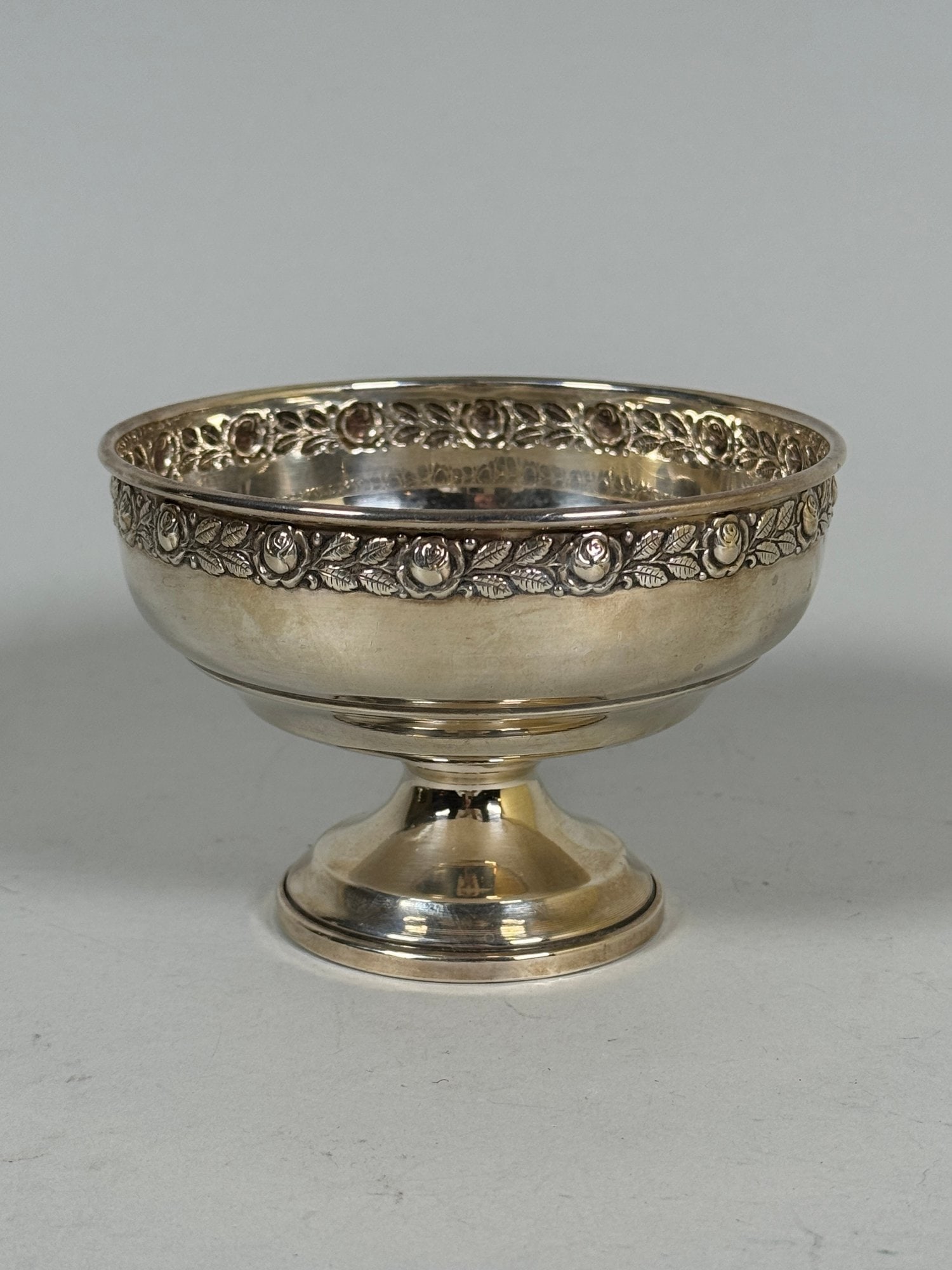 Mueck-Carey Royal Rose Weighted Sterling Silver Footed Bowl, C. Mid-20th Century (1 of 4)