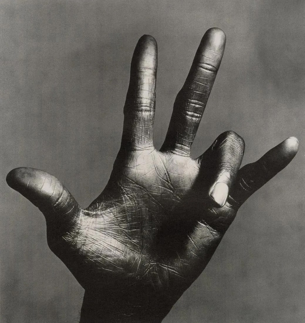 Irving Penn - The Hand of Miles Davis (C), NY, 1986 (1 of 1)