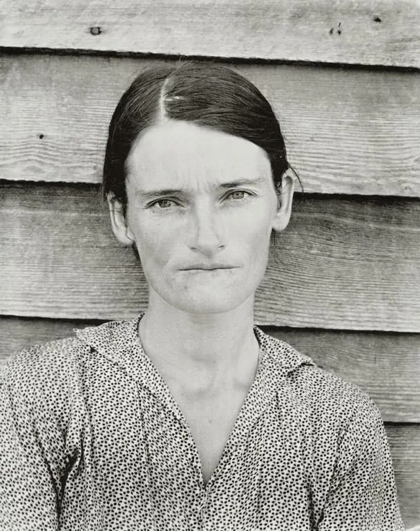 WALKER EVANS - Wife of a Cotton Sharecropper, 1936: Wife of a Cotton Sharecropper, 1936Photo-litho, printed laterDimensions: 6.6 x 8.4 inchesWork is mounted