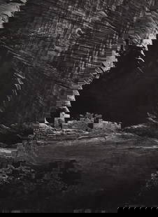 TIMOTHY. H. O’SULLIVAN - Ancient Ruins in the Canyon de Chelle, NM: Ancient Ruins in the Canyon de Chelle, NMPhoto-litho, c. 1970'sDimensions: 11 x 8.5 inchesWork is mounted