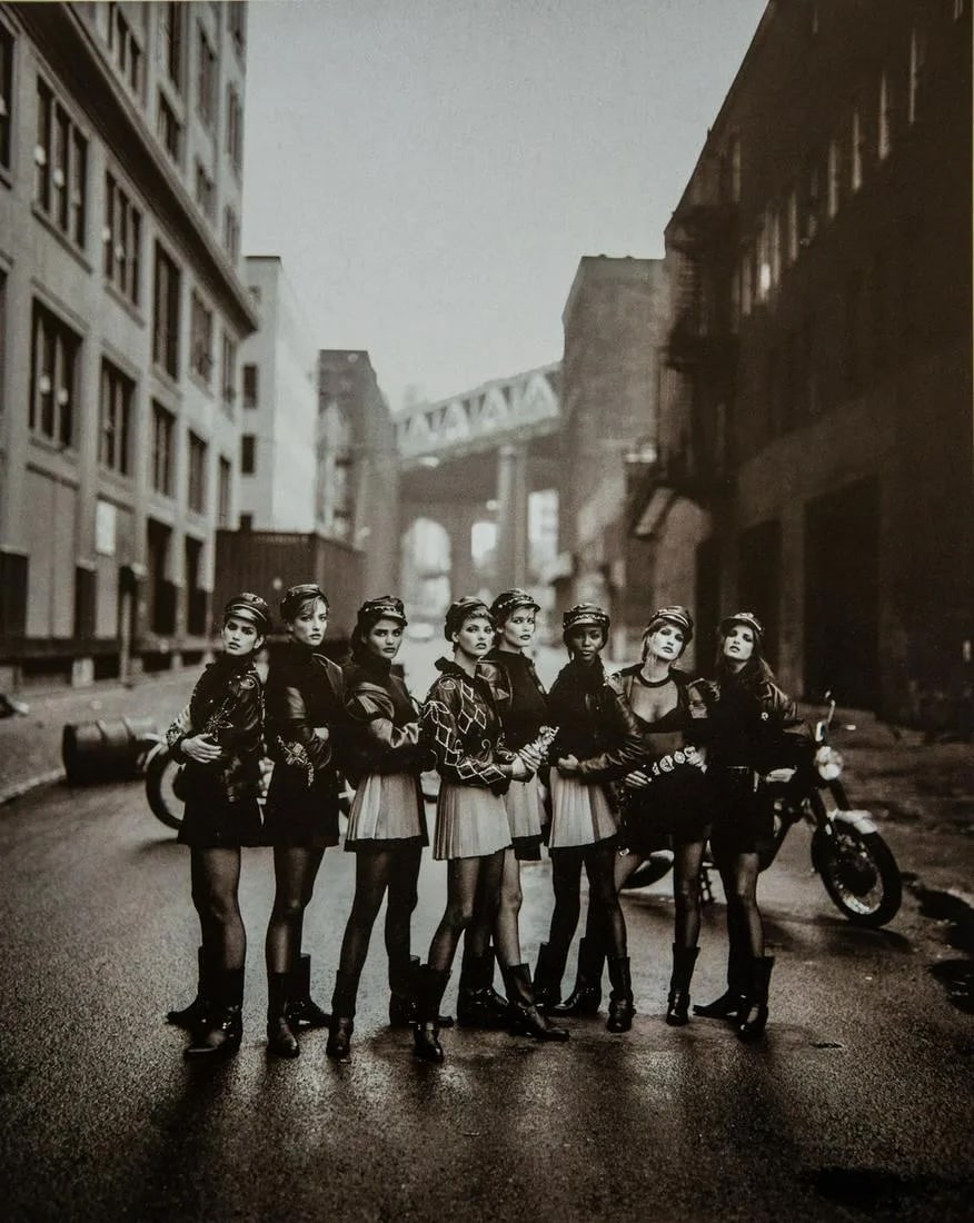 Peter Lindberg- The Wild Ones, Brooklyn, 1991: The Wild Ones, Brooklyn, 1991Photo-litho, late 20th c.Dimensions: 8.5 x 10.5 inchesWork is mounted
