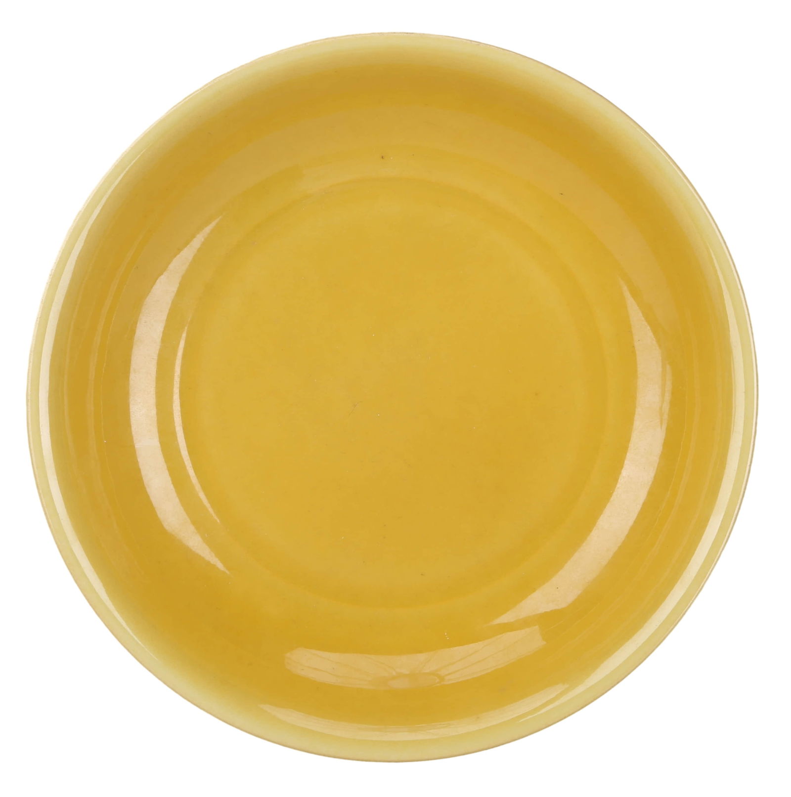 A YELLOW-GLAZED DISH (1 of 2)