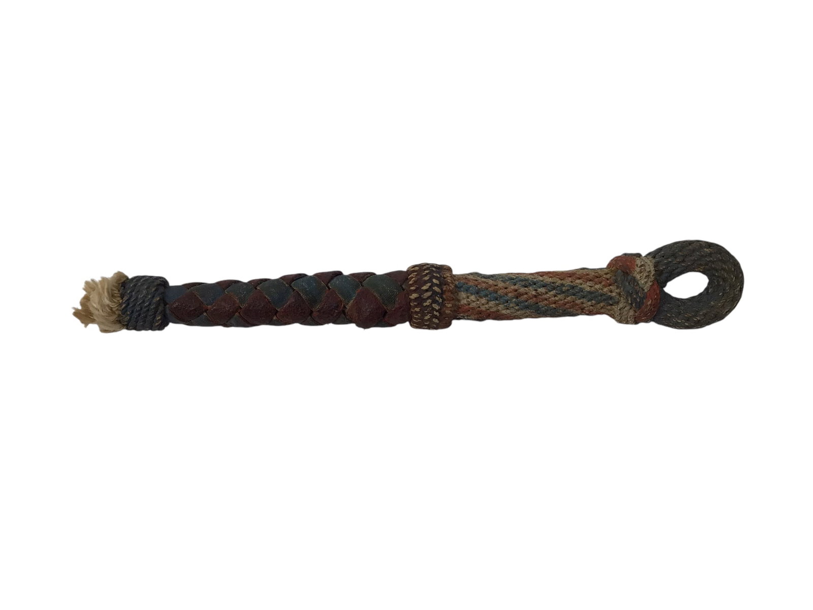 Rare Naval French post-Napoleonic Sailor Work of Patriotic Bell Work c1850. Superb work!: This Sailor's Work Patriotic Bell Rope from circa 1850 is a remarkable example from the age of sail. Sailors often used their downtime aboard ships to create intricate and durable works like this bell