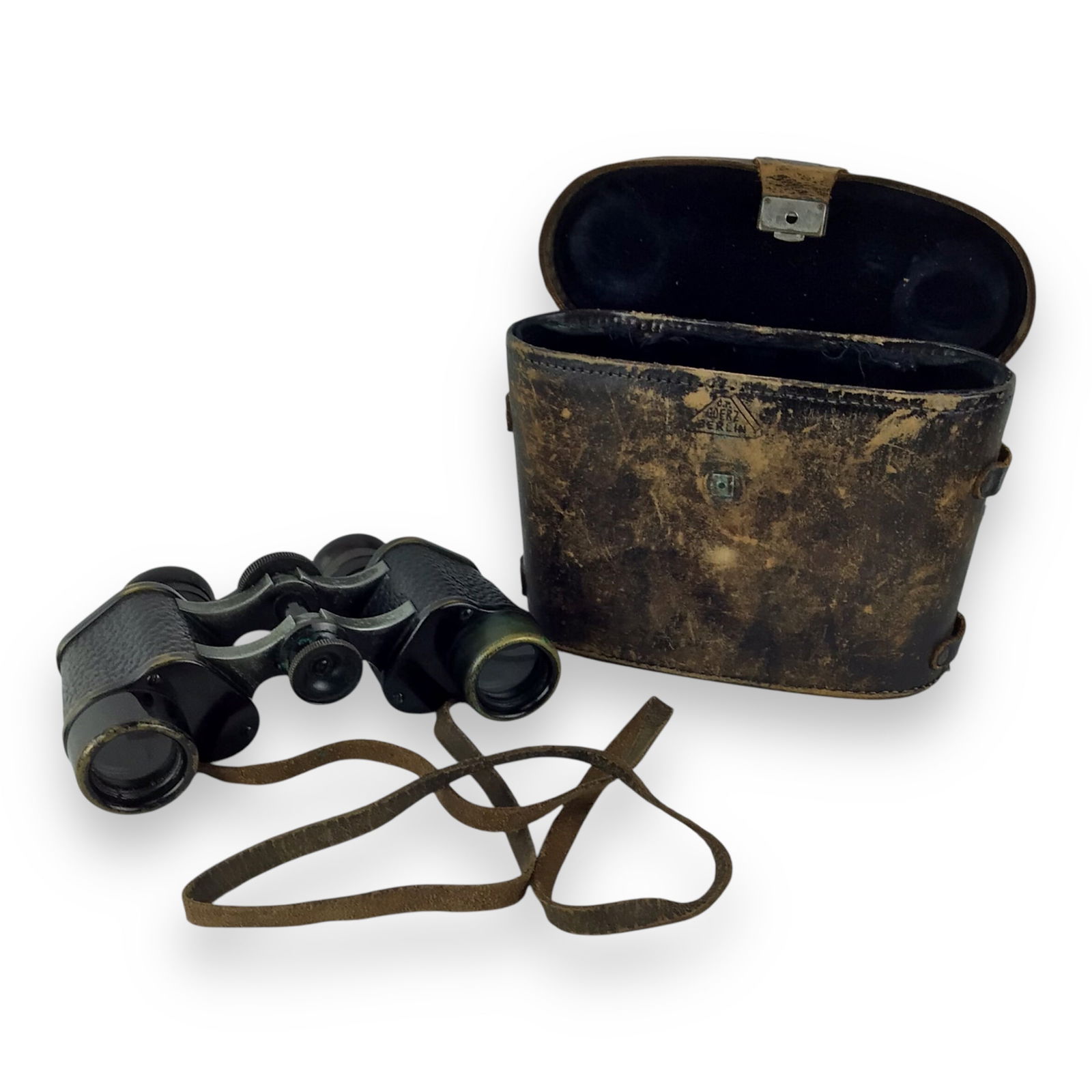 German WW2 Binoculars CP Goerz Berlin 8x Trieder Binocle with Original Case (1 of 13)