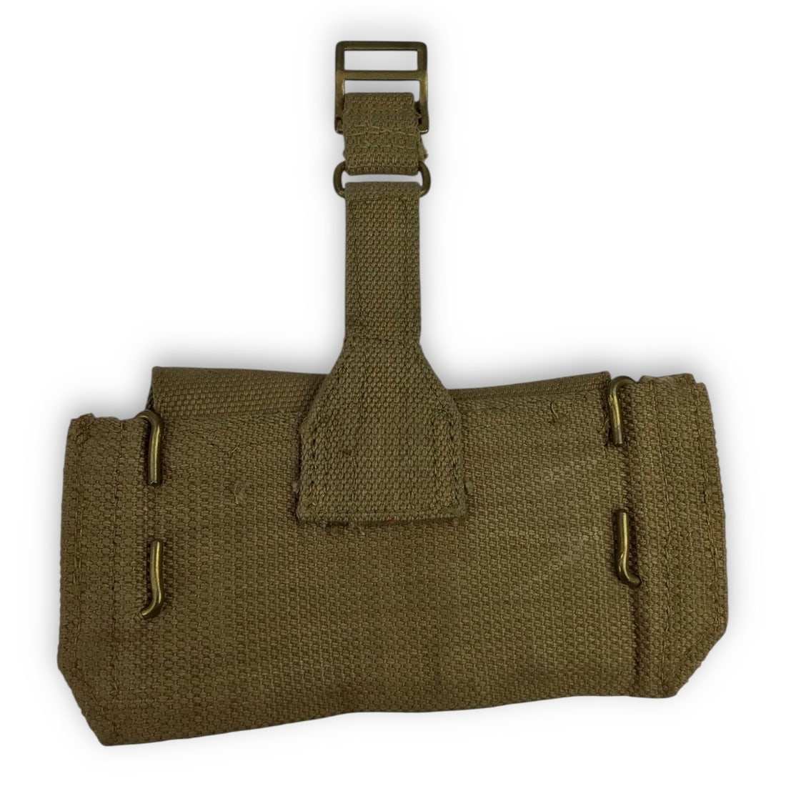 British WW2 Enfield Ammo Pouch: British Enfield pouches were designed for the SMLE and No. 4 rifles and were part of the 1937 Pattern Web Equipment. U.S. pouches reflect the evolution of small arms over decades, from the WWII-era 19