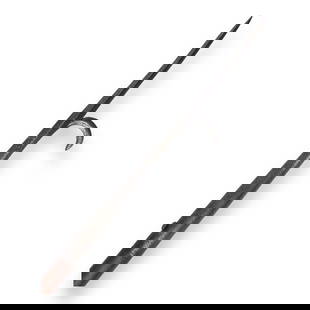 English Renaissance Spear with Dismounting Hook a Militia Version of the Italian Roncone also called: This English Bill, dated circa 1600, which is a militia variant of the Italian Roncone, was designed for both thrusting in combat and pulling riders from horseback. The sturdy spear tip delivered leth