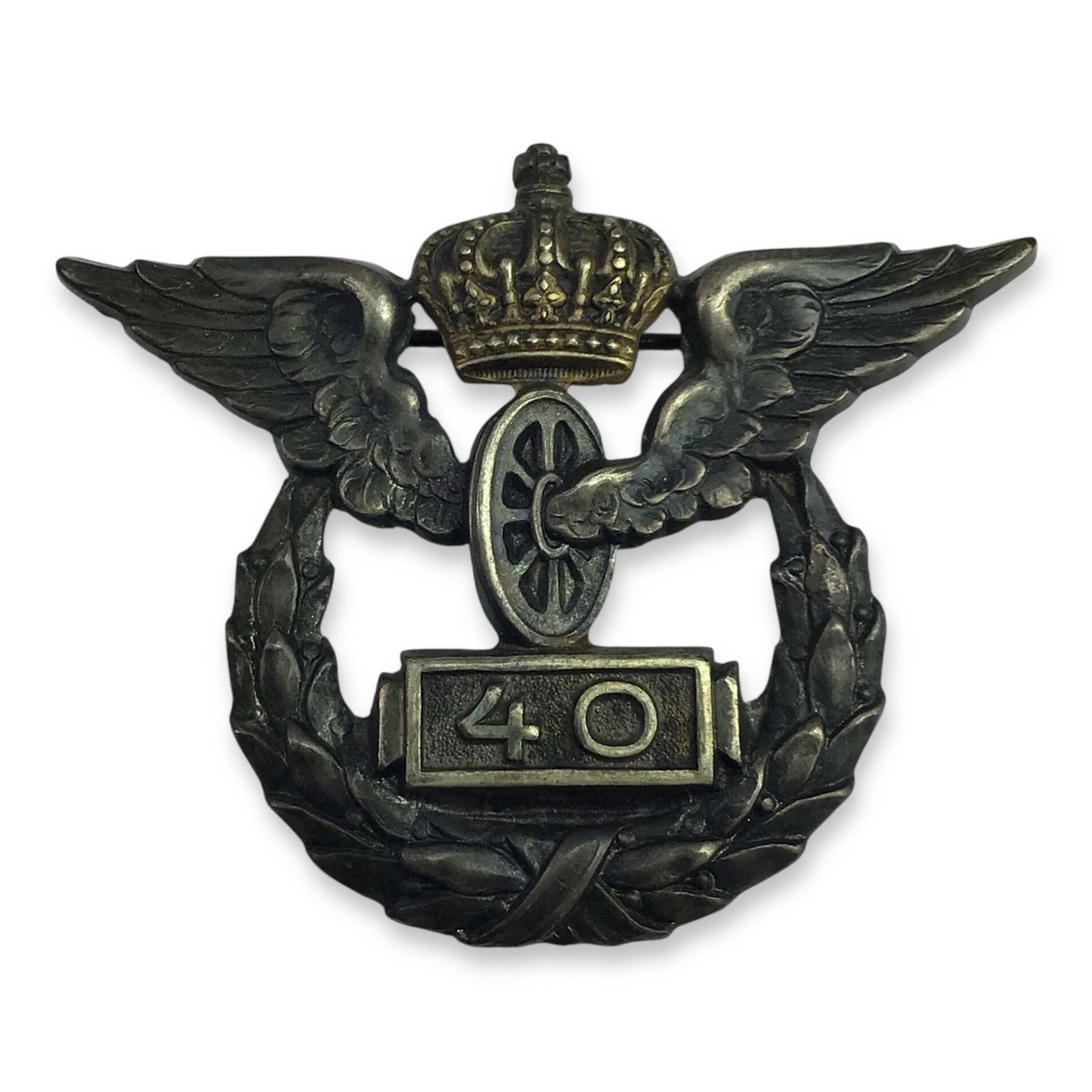 Rare Prussian State Railway Silver 40-Year Service Badge Marked! | 1905–1918: This incredibly rare and beautifully preserved Silver Service badge was awarded for 40 years of faithful employment with the Prussian State Railway under the German Empire. The piece features a finely