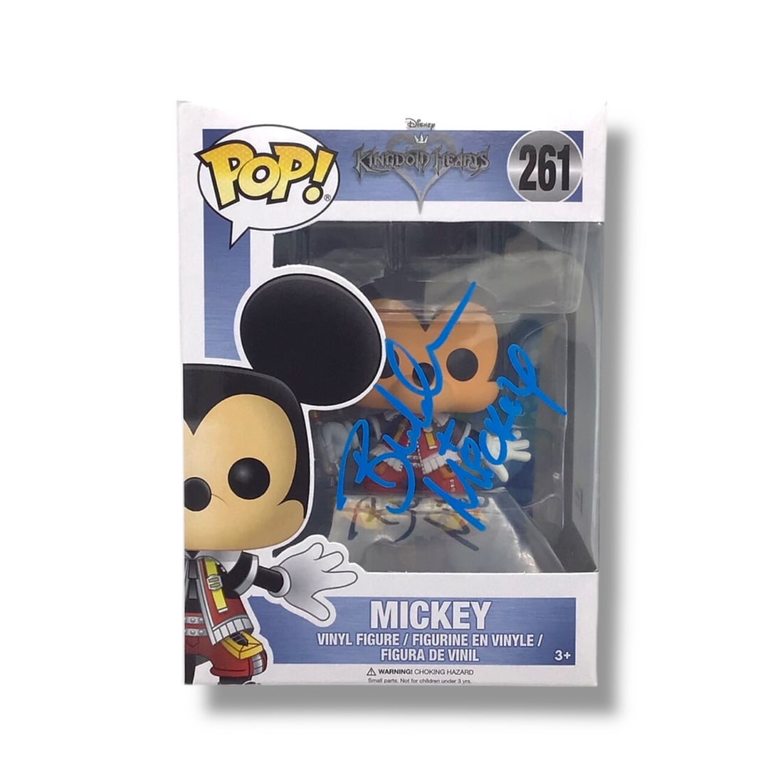 Kingdom Hearts (#261) Mickey Funko POP! | Signed by Bret Iwan (Beckett Certified): Add a touch of Disney magic to your collection with thisKingdom Hearts #261 Mickey Funko POP!, personally hand-signed by Bret Iwan, the official voice of Mickey Mouse. Featuring the beloved