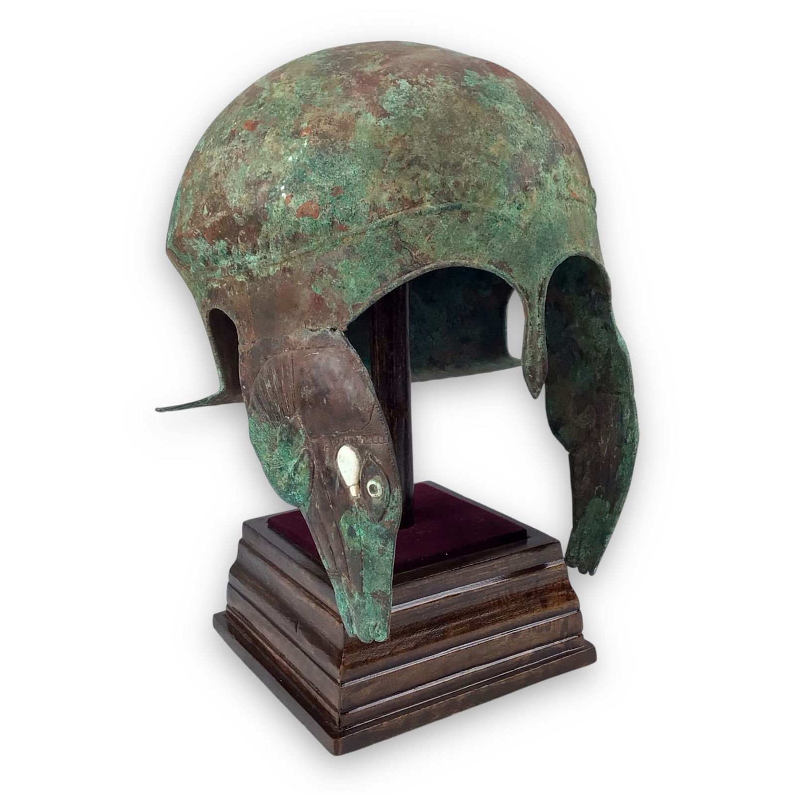 Ancient Greek Bronze Helmet - Chalcidian Type with Ram's Head Cheekpieces (5th-4th Century B.C.) (1 of 18)