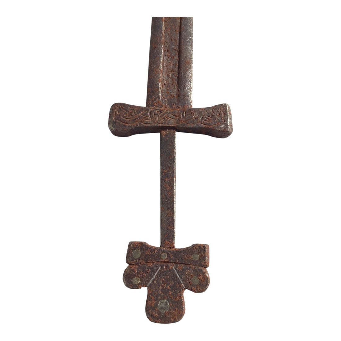 Viking Sword ca. 900-950 AD w/ Silver-Inlaid Pommel & Engraved Guard - Museum Quality (1 of 10)