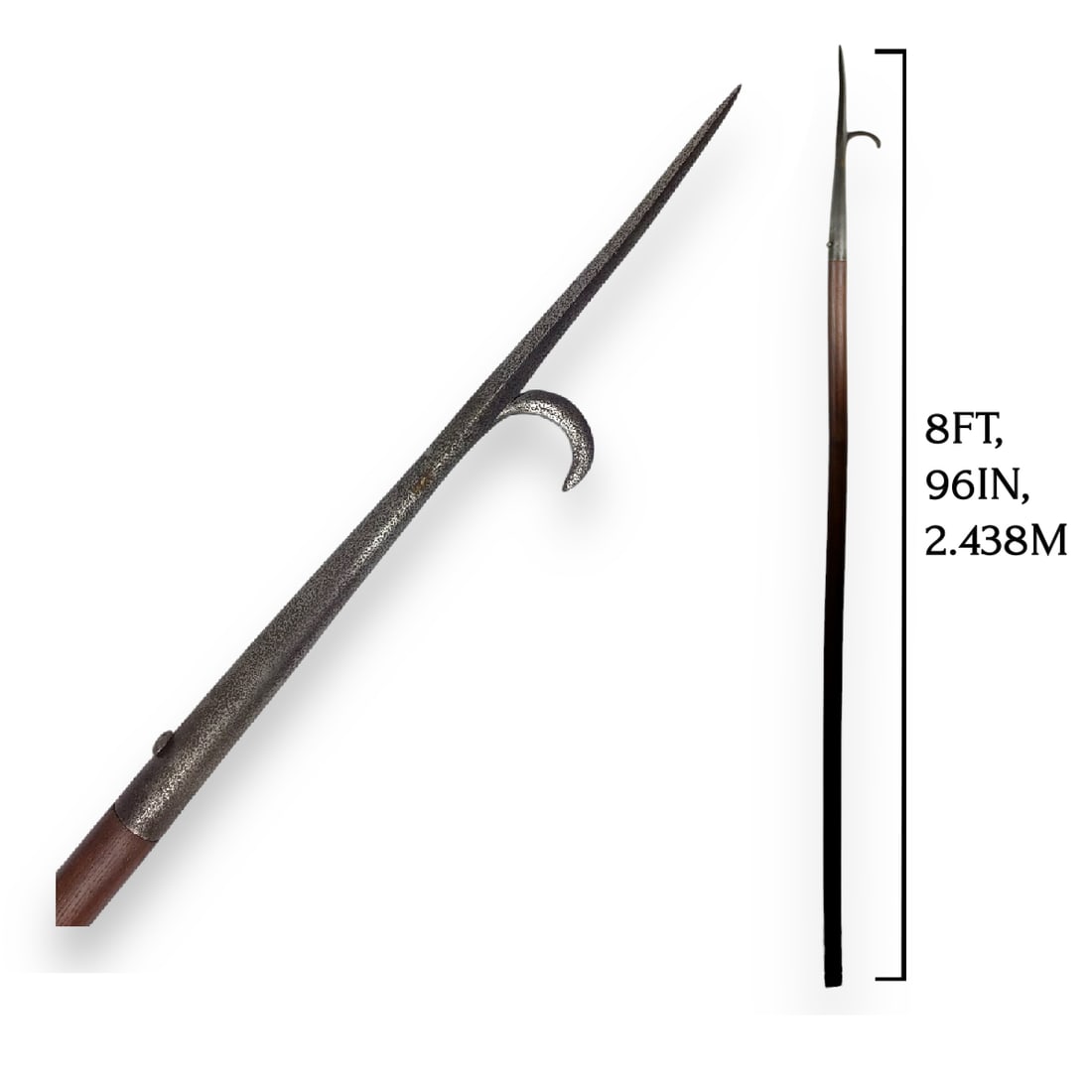 English Renaissance Spear with Dismounting Hook Circa 1600 | Militia Version of the Italian Roncone (1 of 10)