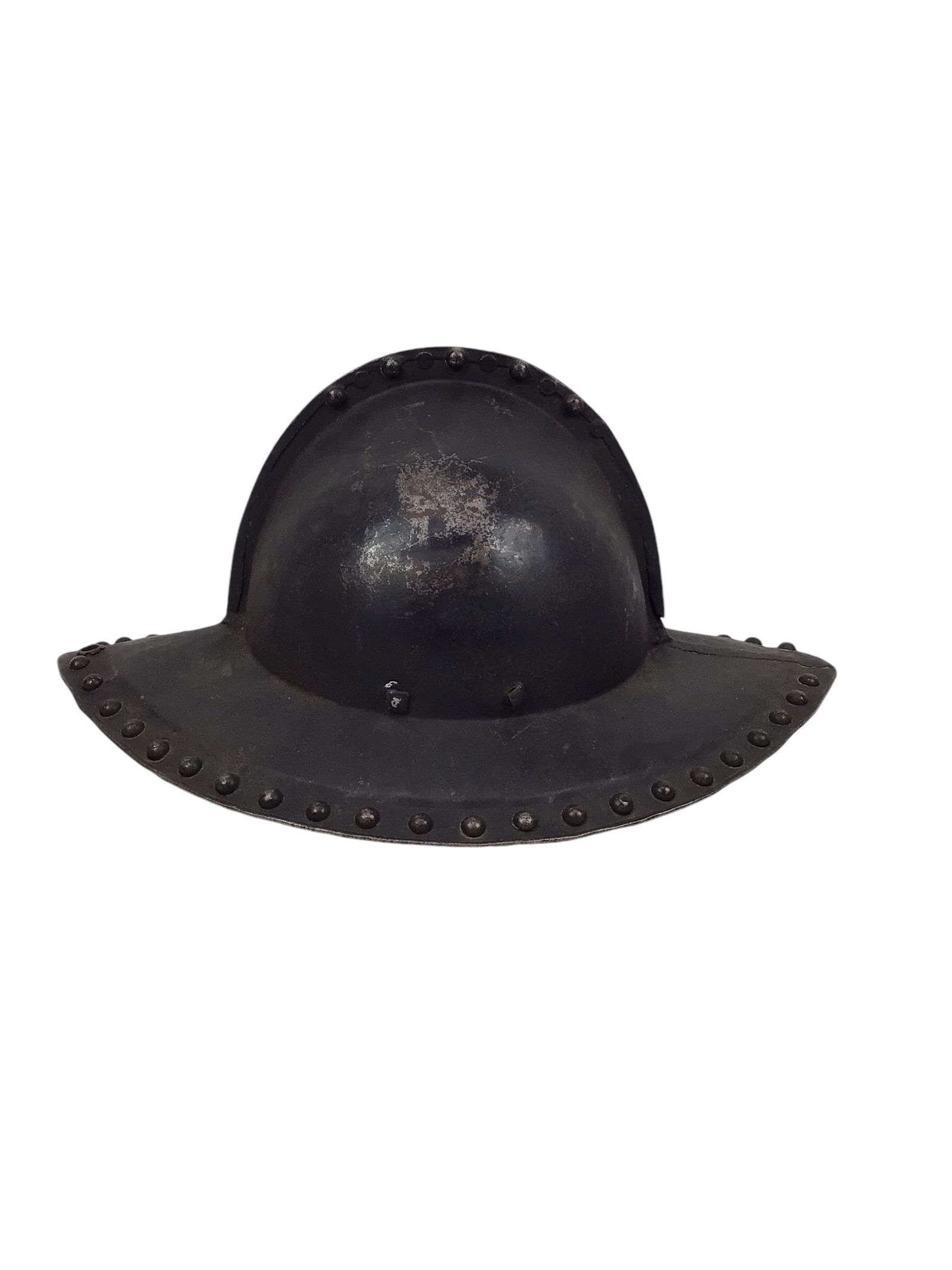 English Civil War Cromwellian C 1650's Pikeman Helmet with Original Black Paint (1 of 5)