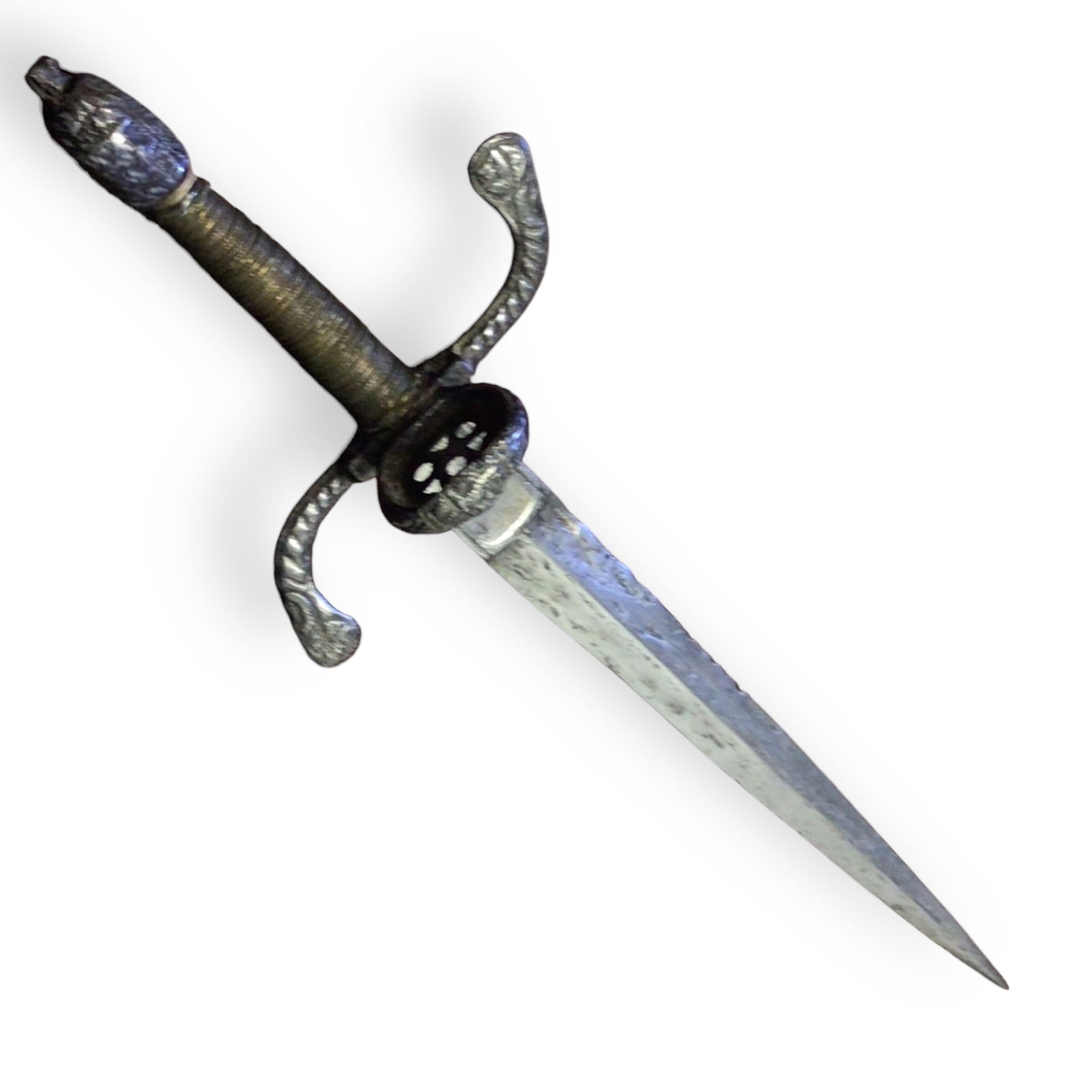 Exquisite European 17th Century Left Handed Dagger (1 of 10)