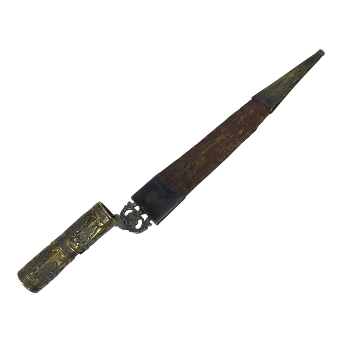 American Revolutionary War Period 18th Century Italian Large Socket Bayonet Dagger with Exquisite (1 of 14)
