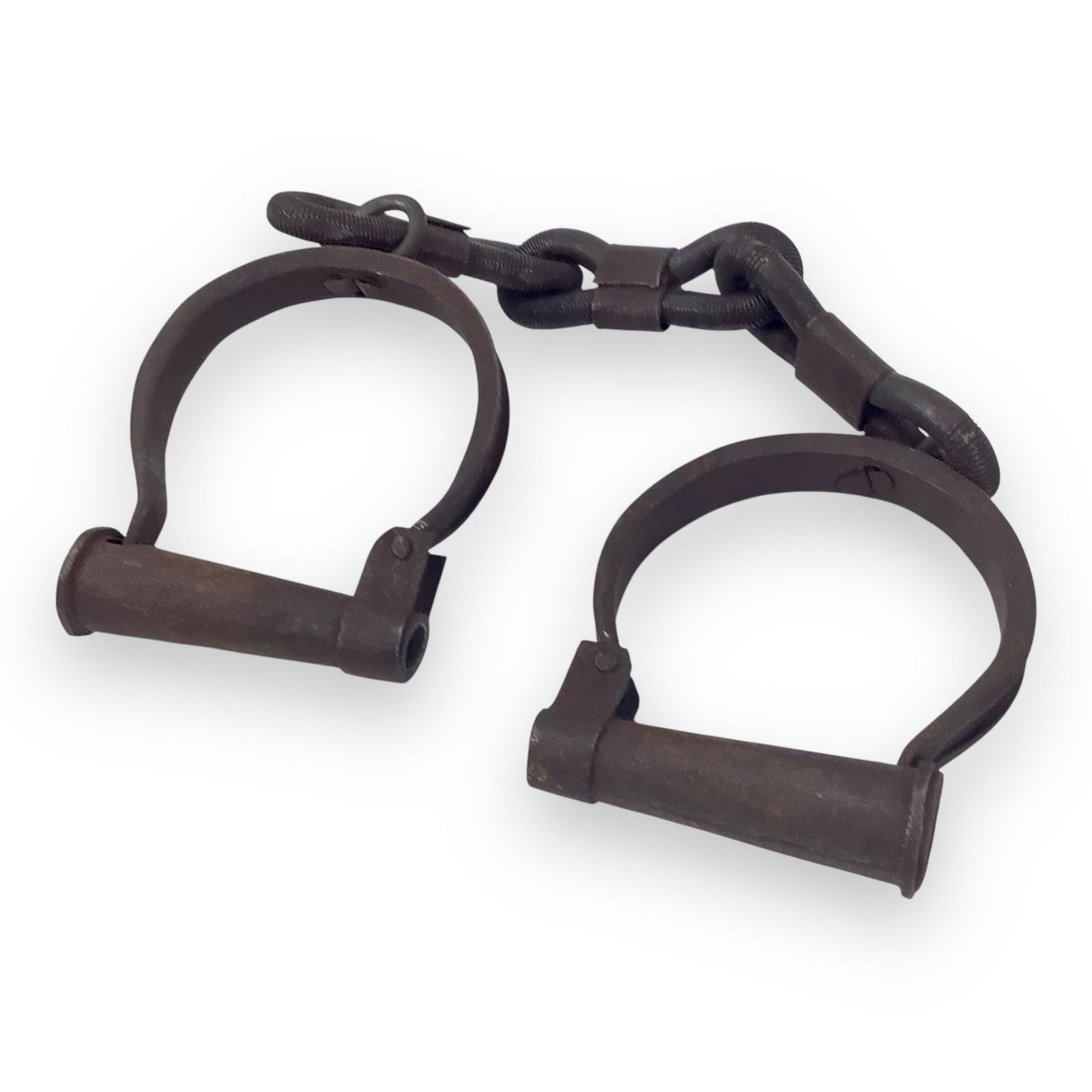 American Civil War Period Forged Iron Handcuffs or Shackles (1 of 6)