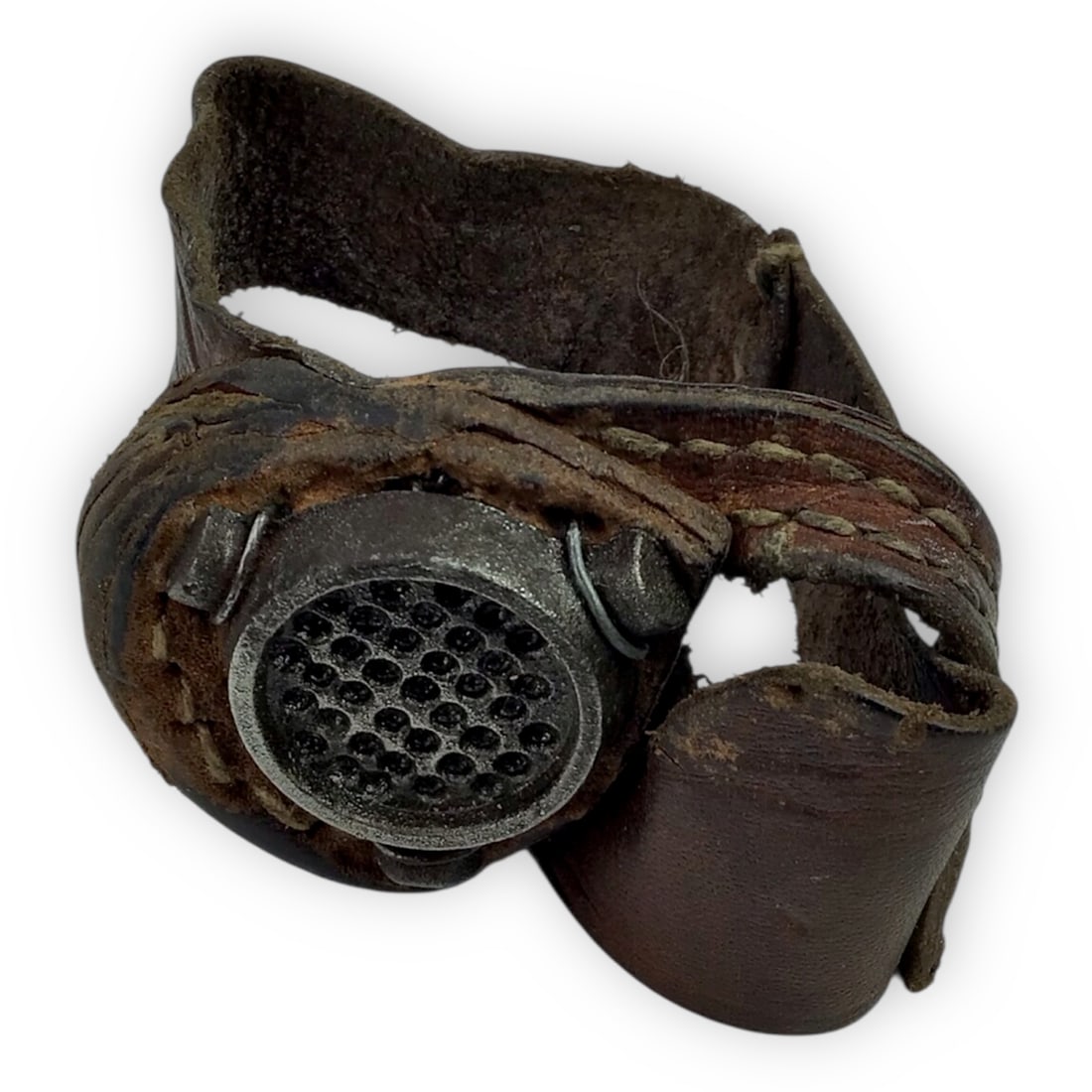 Early 1900s Sailmaker's Tool - Leather and Metal Construction (1 of 7)