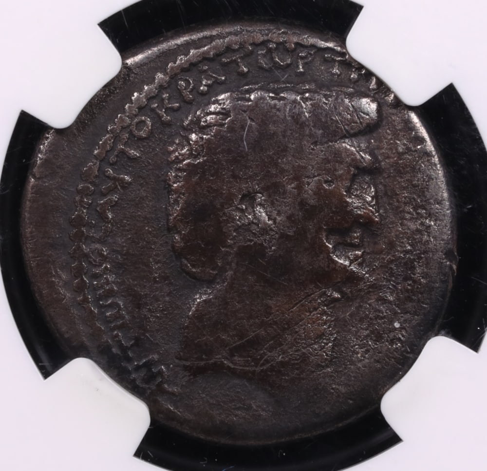 Cleopatra VII & Marc Antony Silver Tetradrachm – 36 BC | NGC Ancients VG | Strike 4/5: Struck in 36 BC during one of the most dramatic and consequential alliances of the ancient world, this Silver Tetradrachm of Cleopatra VII and Marc Antony represents a direct artifact from the final y