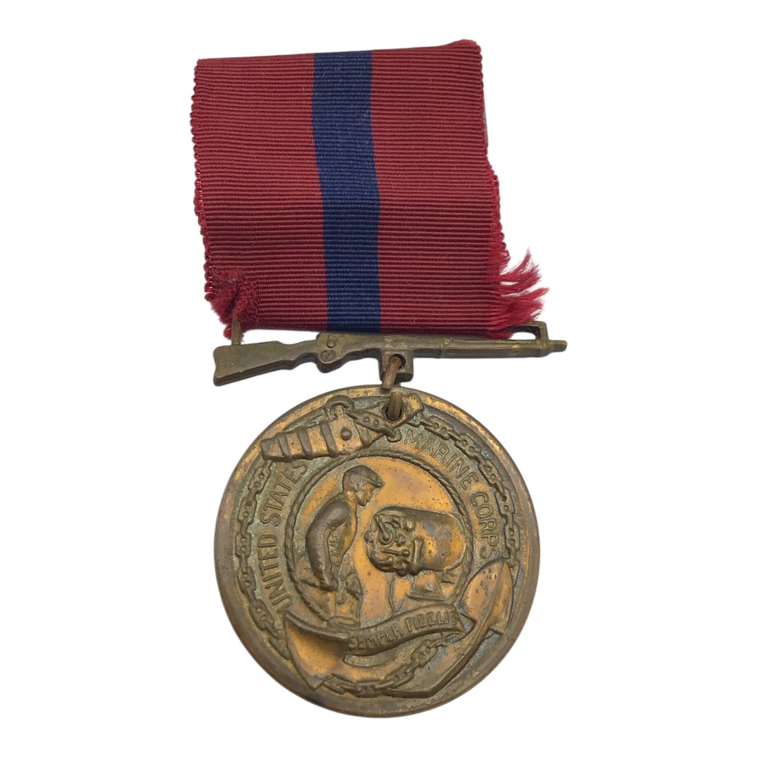 U.S. WW2 Marine Corps Good Conduct Medal with Ribbon - Unnamed Example (1 of 2)