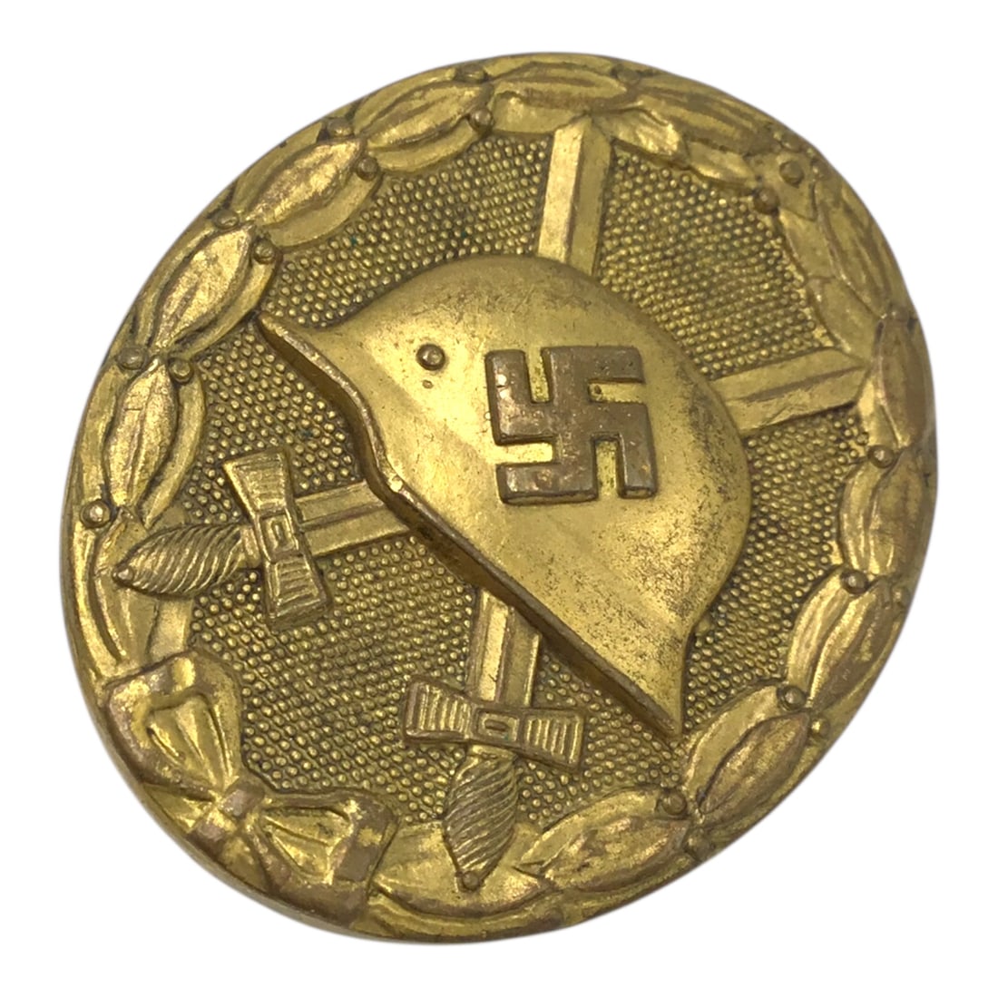 German WW2 Award Gold Wound Badge - Solid Construction - 2