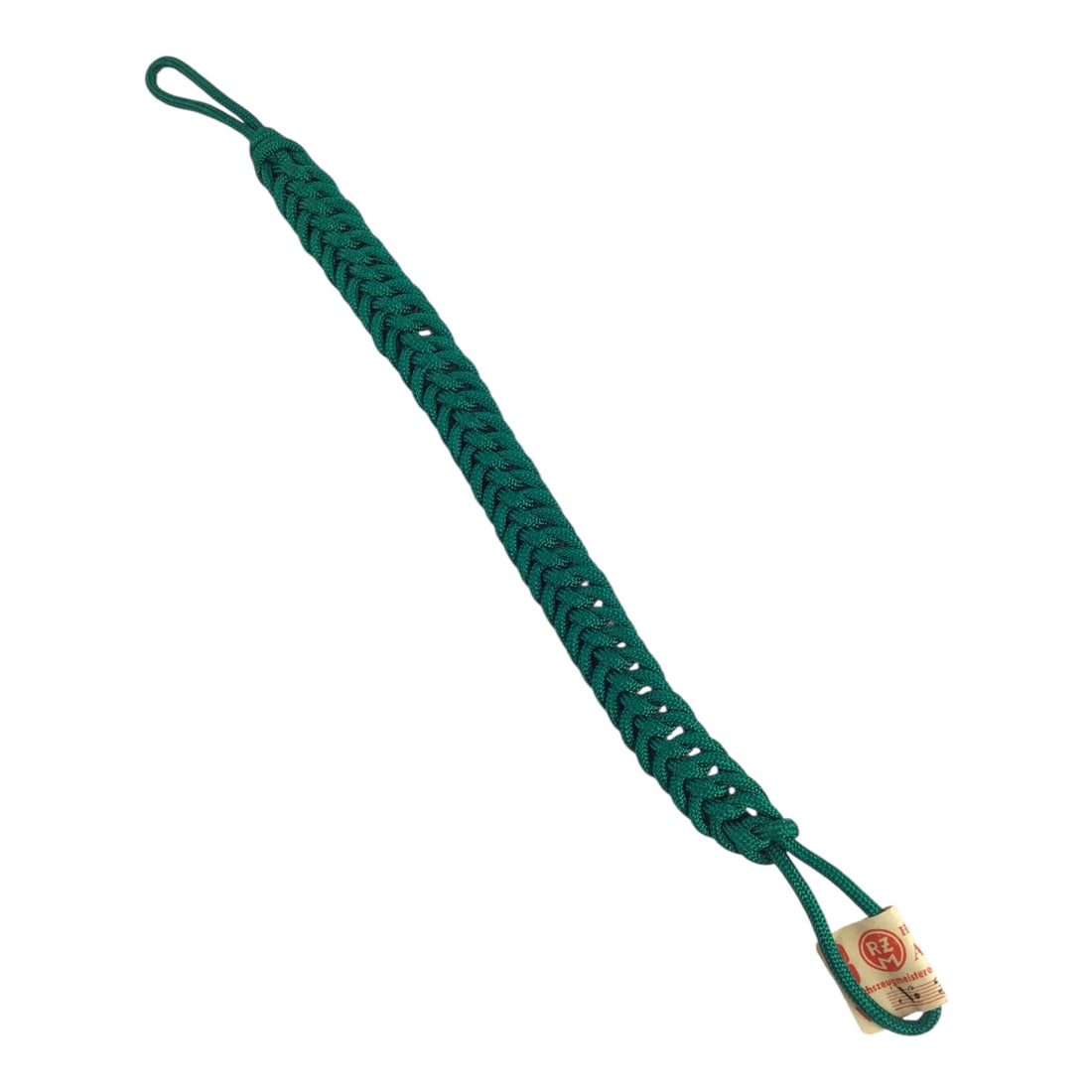 German WW2 Hitler Youth DJ Green Whistle Lanyard with RZM Tag: This original German WWII Hitler Youth DJ green whistle lanyard is a correct period example retaining its attached RZM tag. Constructed in the proper green cord associated with the Deutsches Jungvolk,