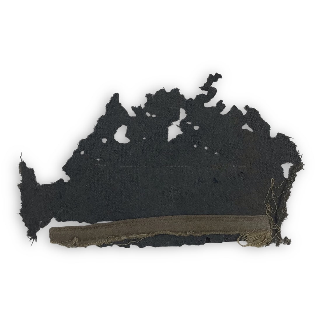 German Heer Breast Eagle Patch Uniform Removed Field Worn Example - WW2 - 5