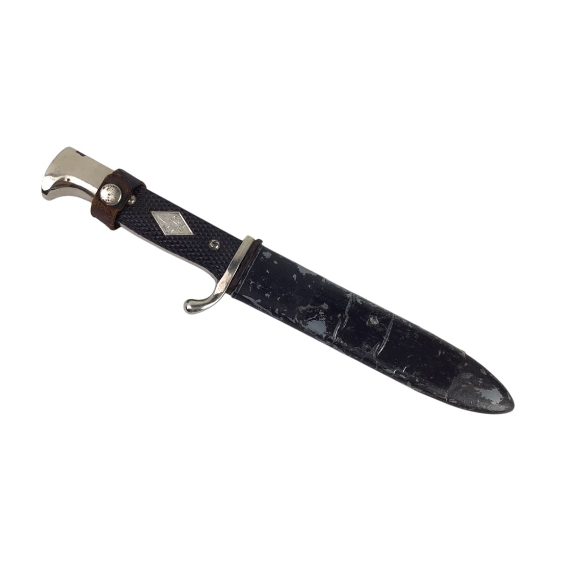 Pre-WW2 German Pre-Hitler Youth Style Scout Knife Solingen stamped.: This pre-World War II German scout-style knife represents an early example of youth and outdoor equipment produced in Germany prior to the militarization of the Hitler Youth program. The knife feature