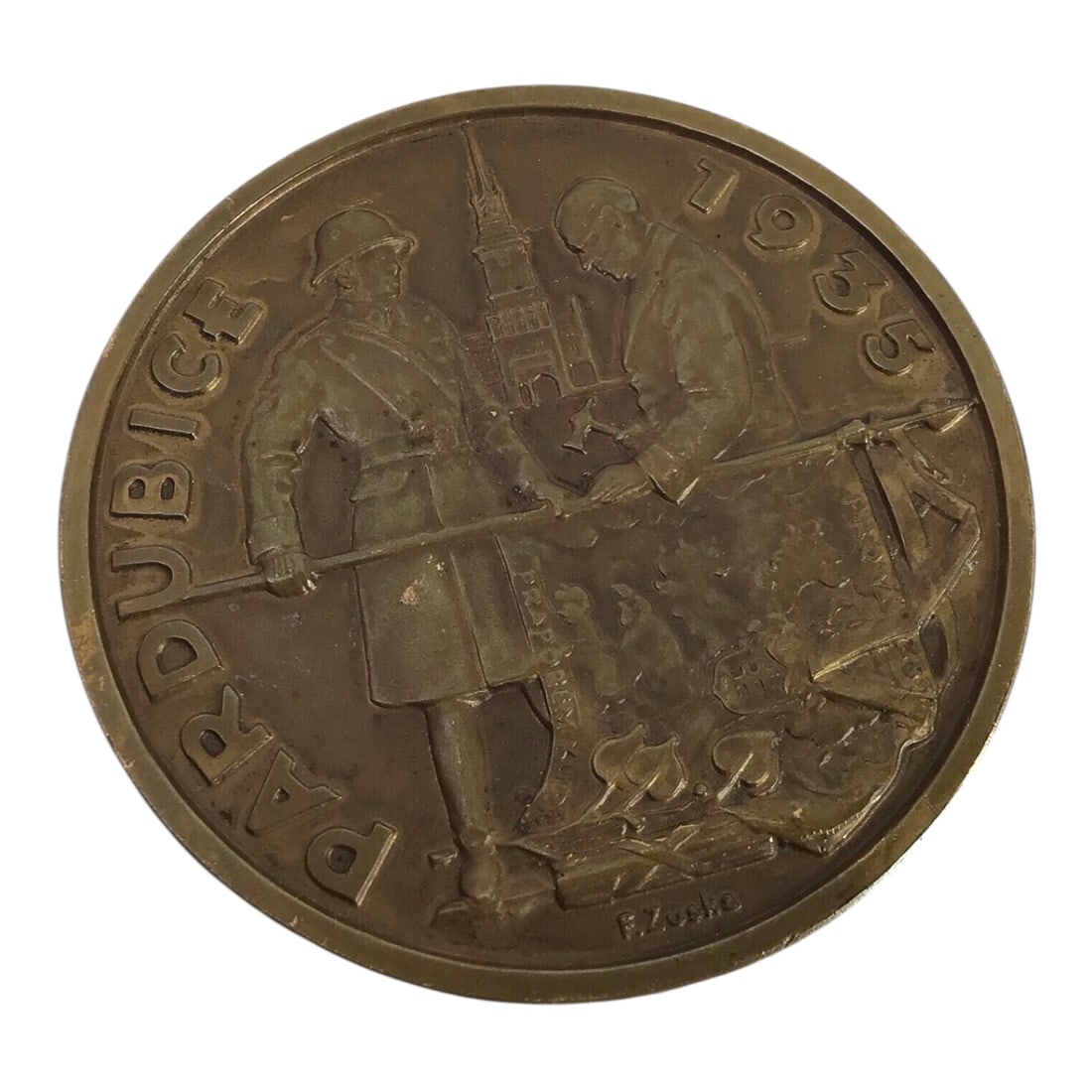 Rare Slovak WW2 Railway Worker Regiment II Commemorative Medal - 1935: This impressive Slovakian Railway Worker Regiment II Commemorative Medal is a substantial and historically significant interwar-era award tied to early paramilitary and infrastructure units later abso