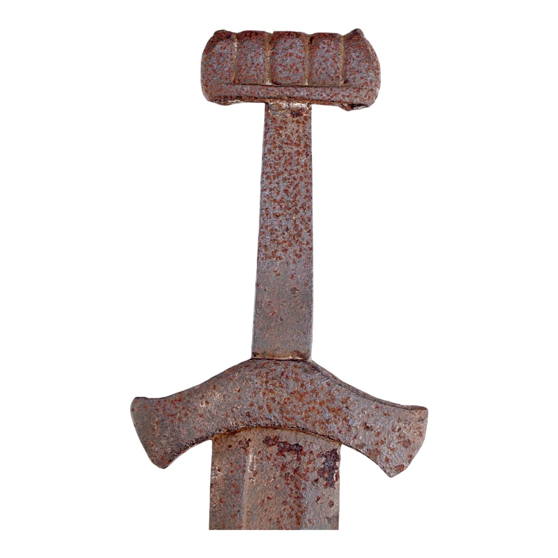 Viking Sword Anglo-Saxon / Hiberno-Norse Scandinavian Iron Sword, 9th-10th Century AD: This remarkable Anglo-Saxon / Hiberno-Norse Scandinavian Viking sword dates to approximately the 9th-10th century AD and represents one of the most iconic weapon forms of the Viking Age. The sword fea