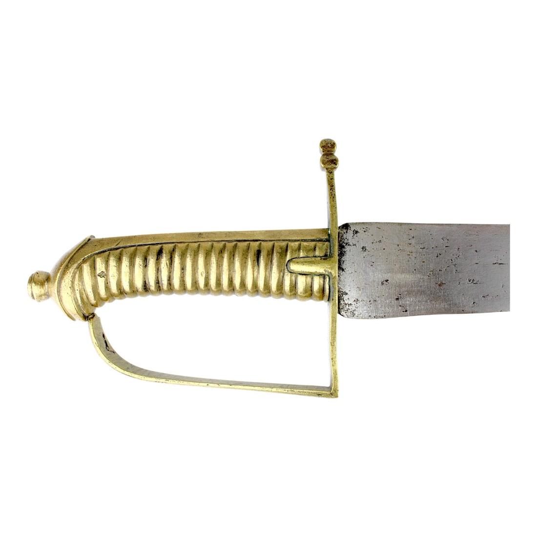 Revolutionary War Model 1767 French Grenadier's Hangar Sword by Klingenthal (1767-1791): This original French Model 1767 Grenadier's Hangar Sword, manufactured between 1767 and 1791 by the famed Royal Manufactory at Klingenthal, is an outstanding Revolutionary War-era military sidearm